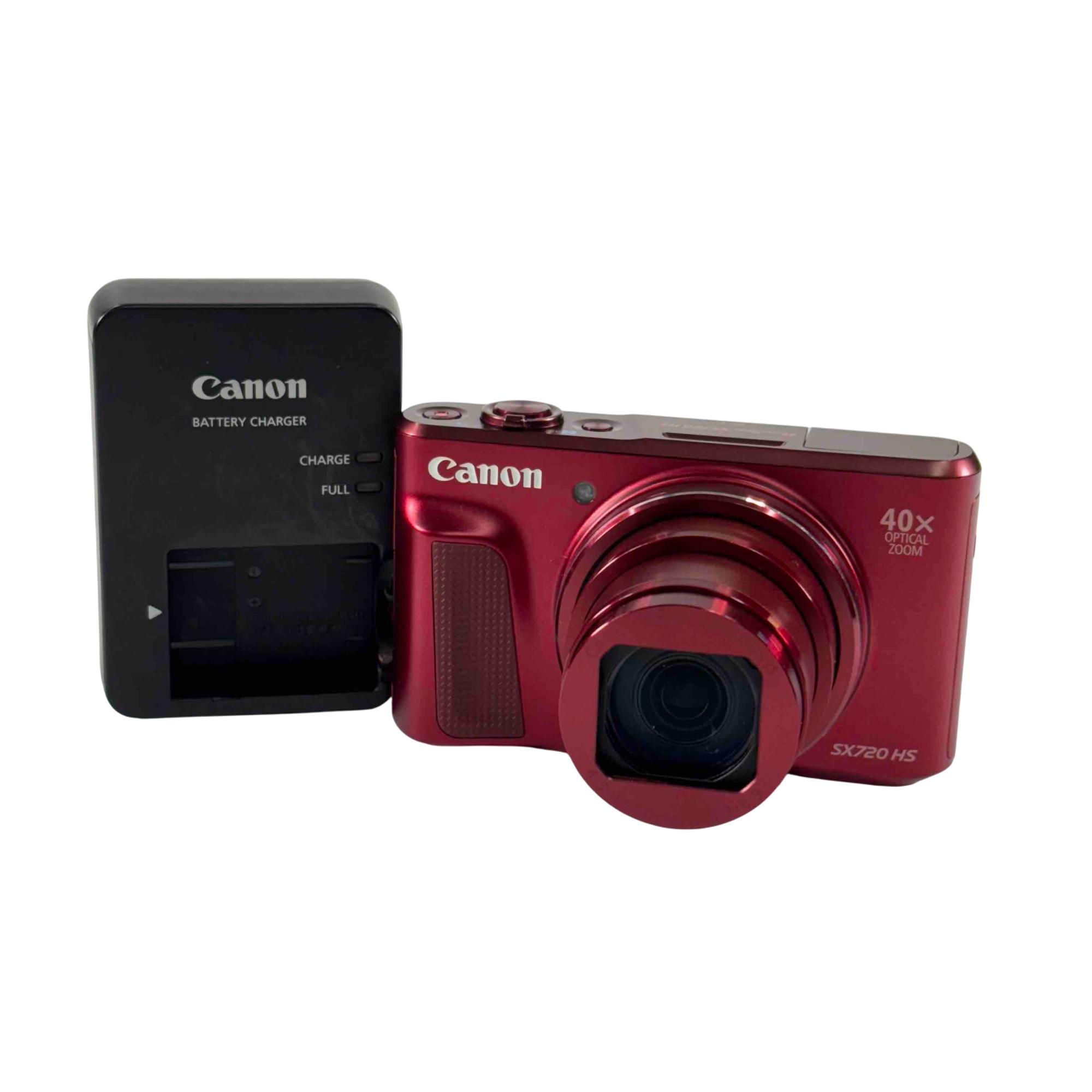 名機　Canon PowerShot SX720 HS レッド Digital Camera Canon PowerShot SX720 HS Red 20.3MP 40x Wi-Fi CMOS