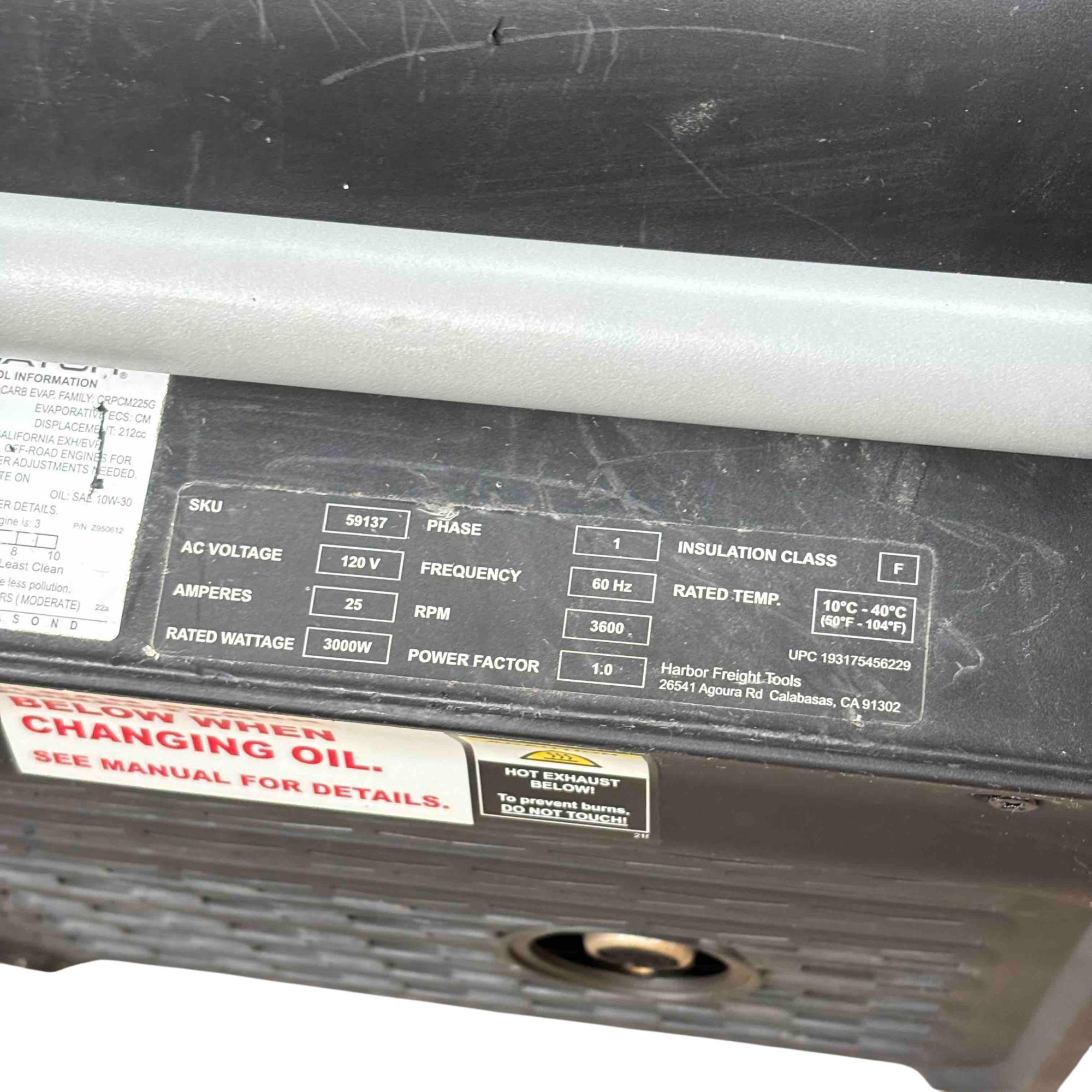 Predator 59137 3500 Super Quiet 212cc 3000W Inverter Generator