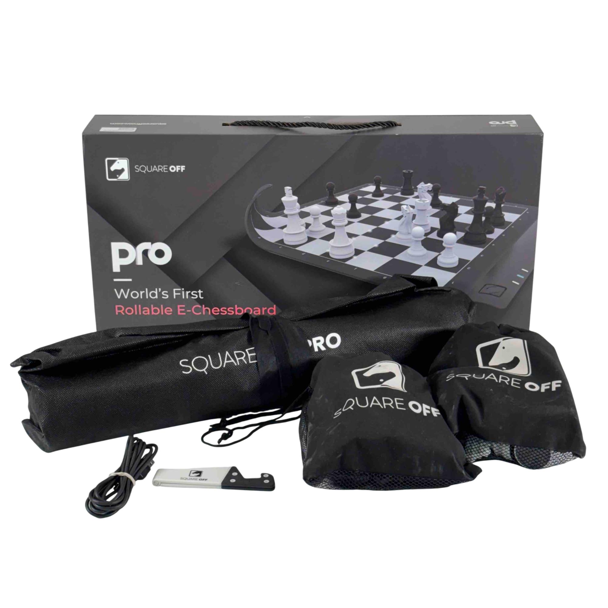 Square Off Pro A1030 World's First Rollable Rechargeable E-Chessboard Game