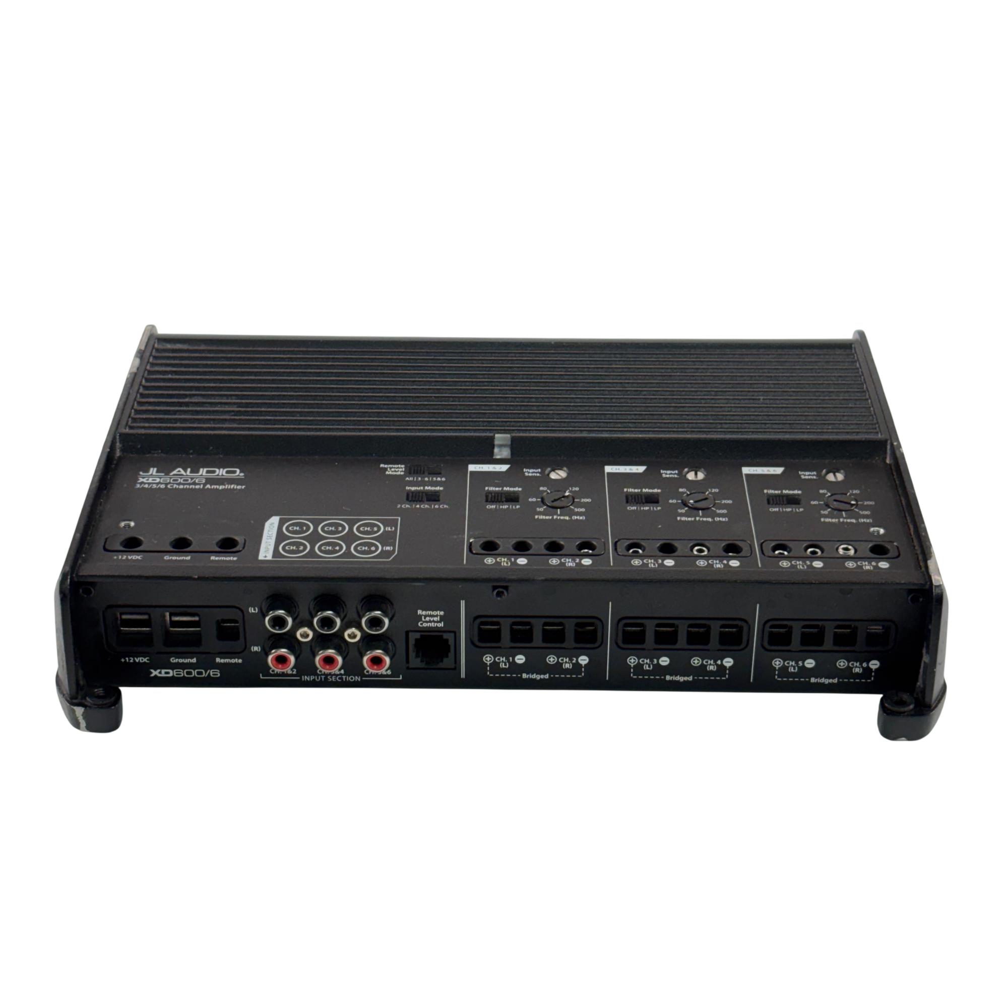 JL Audio XD600/6 6-Channel 75-Watt RMS 50-500Hz Car/Marine Amplifier