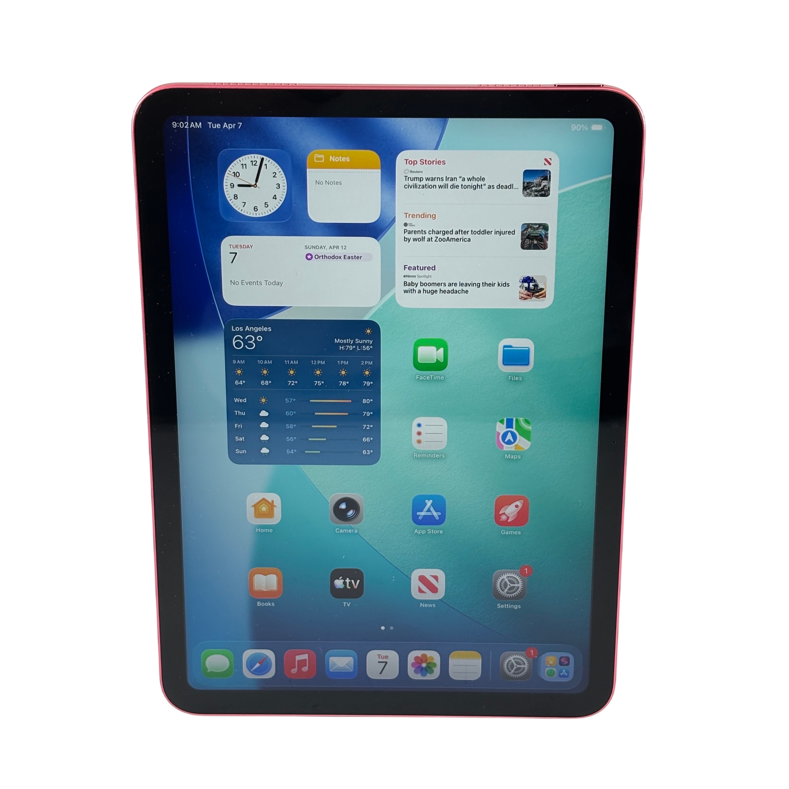 Apple iPad A16 MD4E4LL/A 11th Gen Wi-Fi Only 128GB Pink 10.9