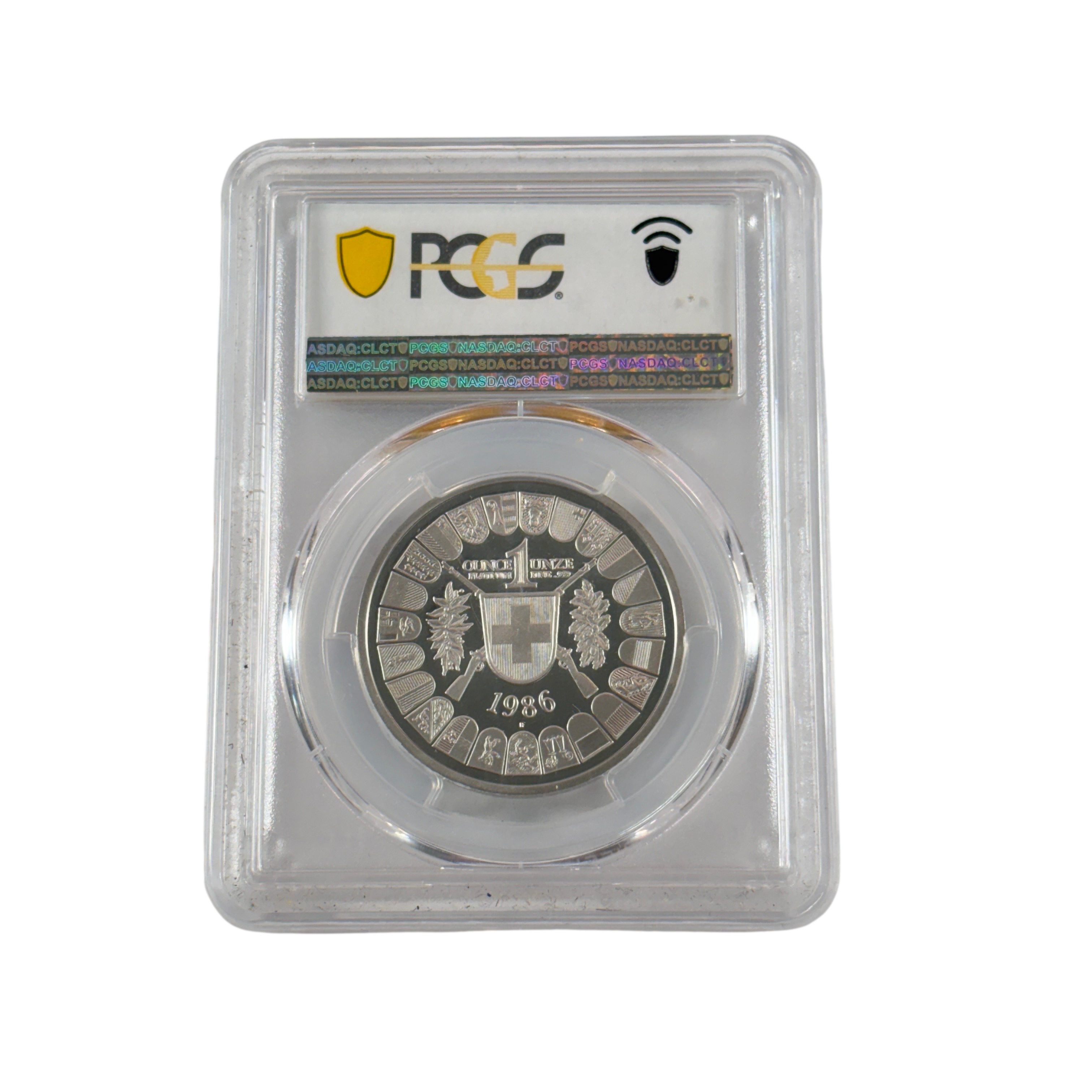 Switzerland 1 oz Platinum Shooting Thaler .999 Fine PR70DCAM PCGS