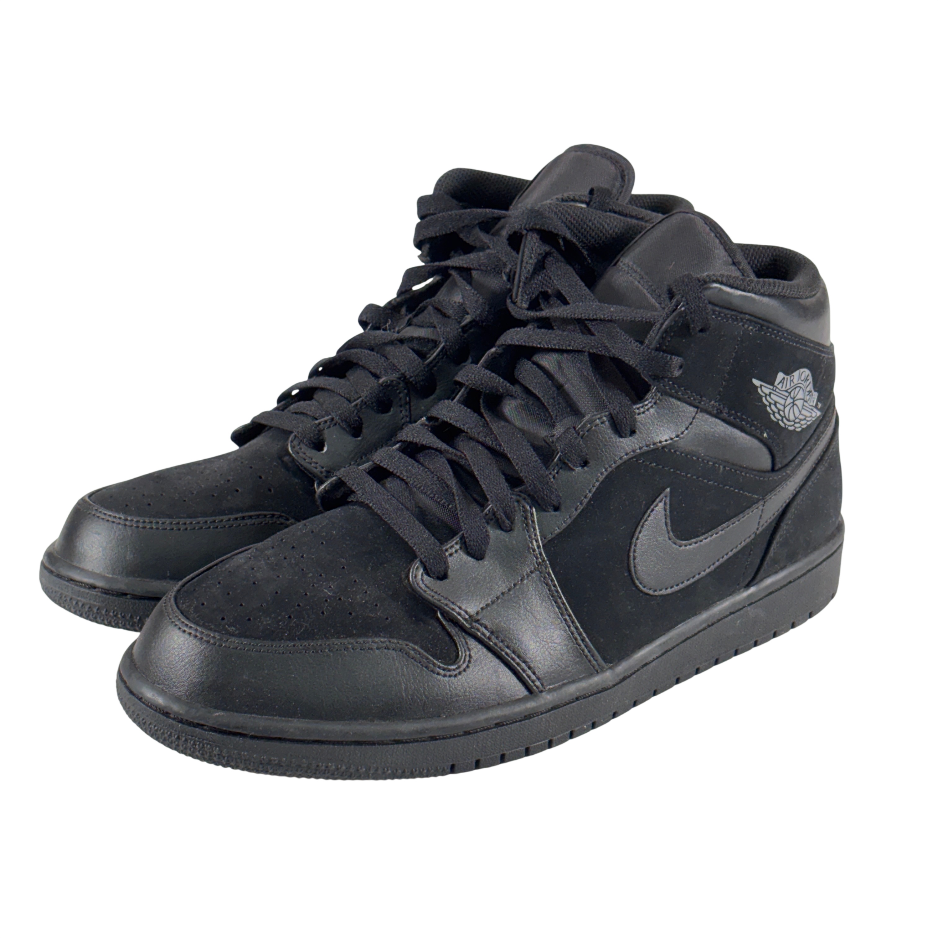 Nike Air Jordan 1 Mid 554724-050 Triple Black (2018) US Men's Size 11 ...