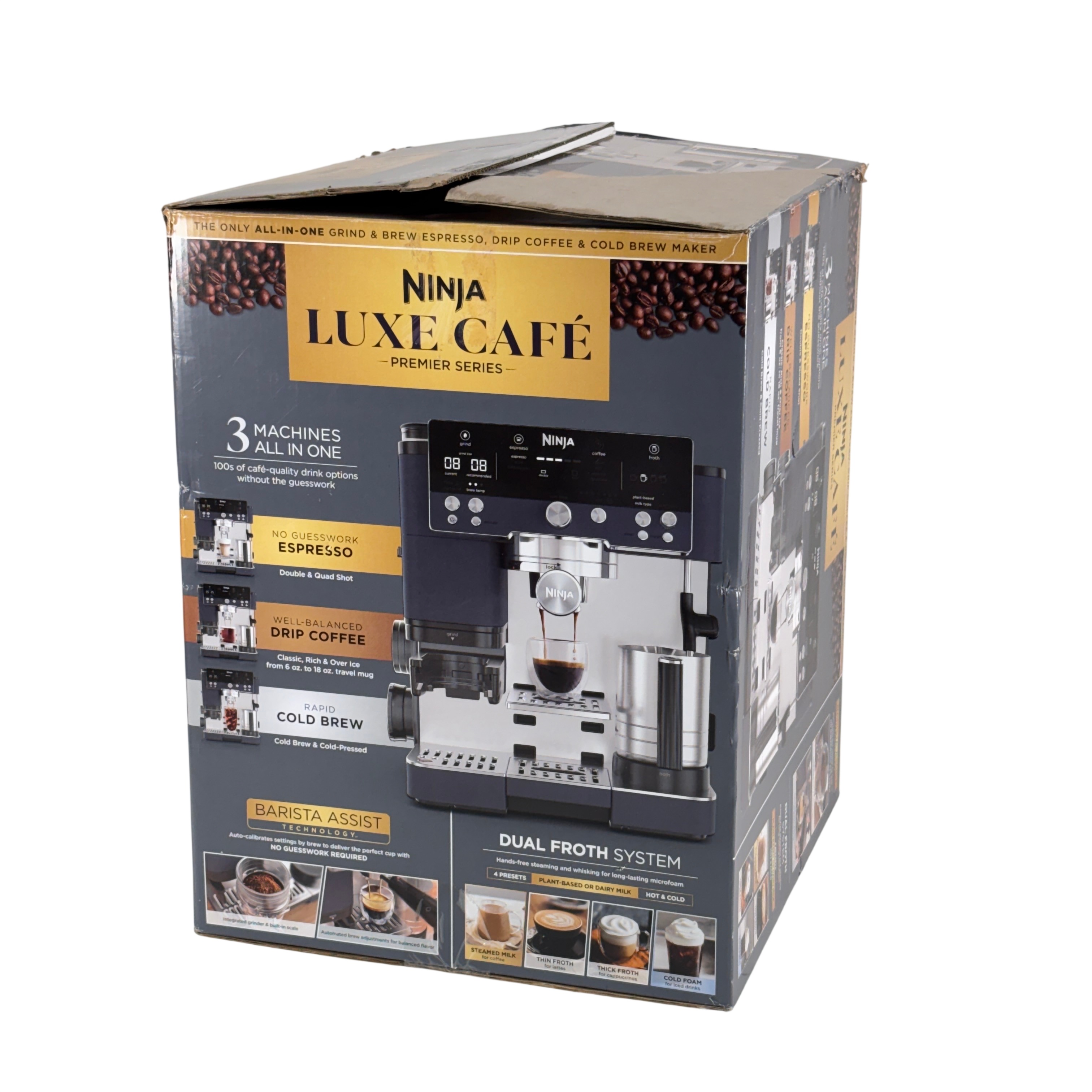 Ninja Luxe Café Premier Series ES601CY 3-in-1 Espresso/Coffee/Cold
