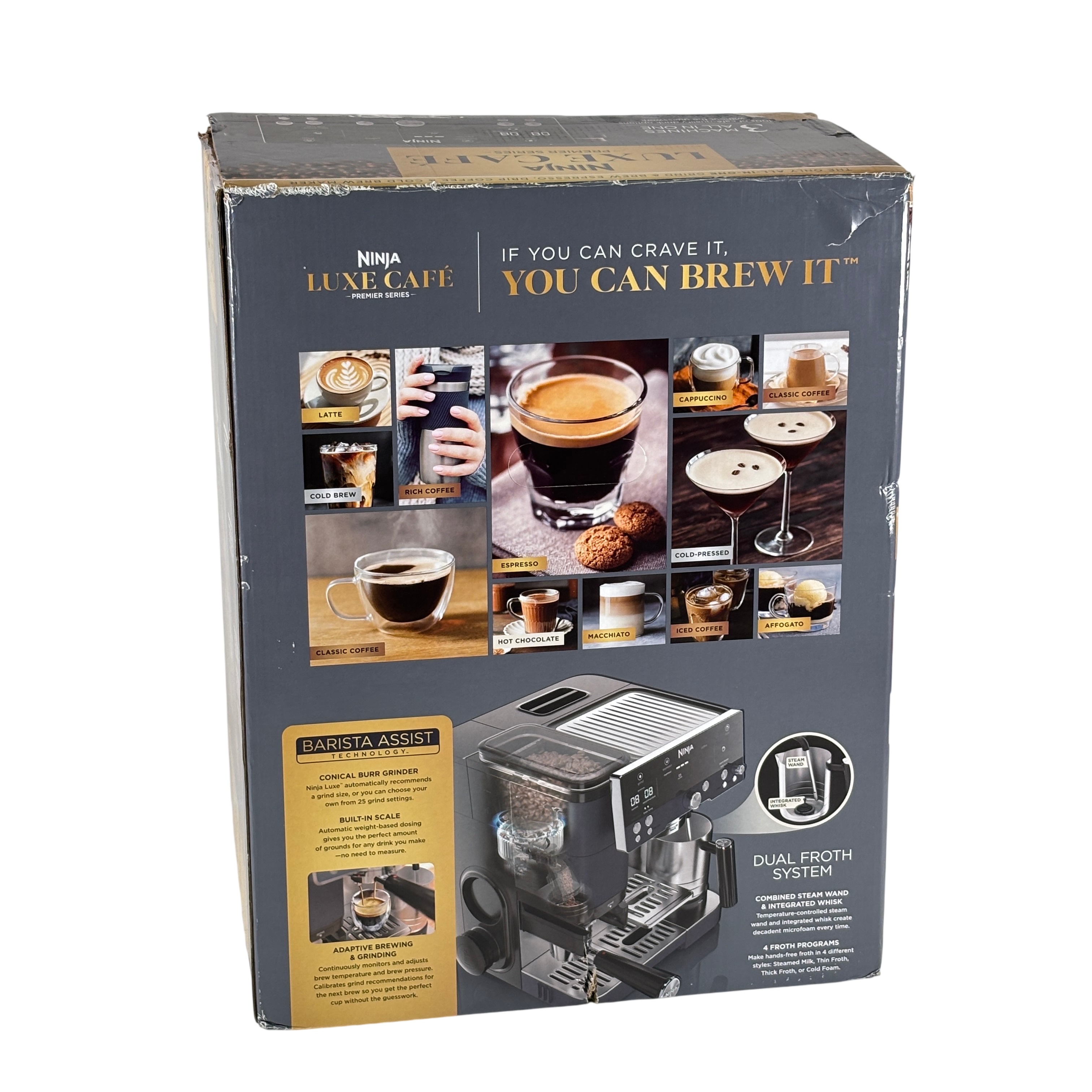 Ninja Luxe Café Premier Series ES601CY 3-in-1 Espresso/Coffee/Cold