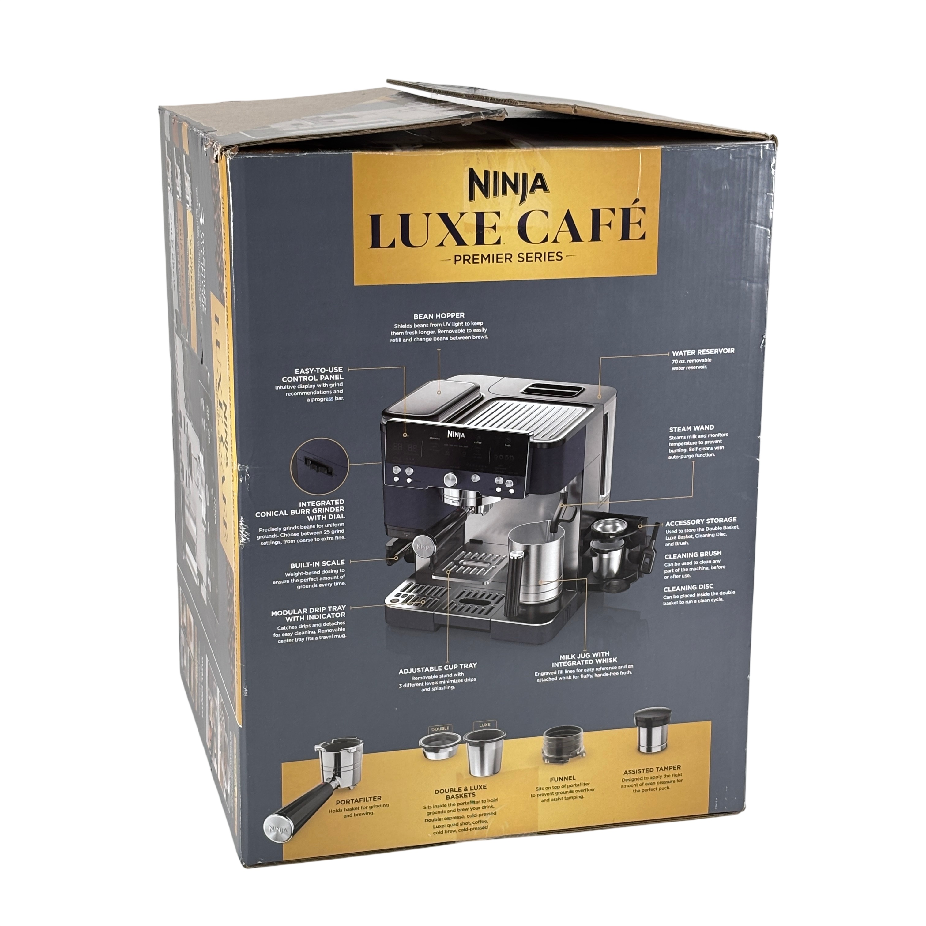 Ninja Luxe Café Premier Series ES601CY 3-in-1 Espresso/Coffee/Cold
