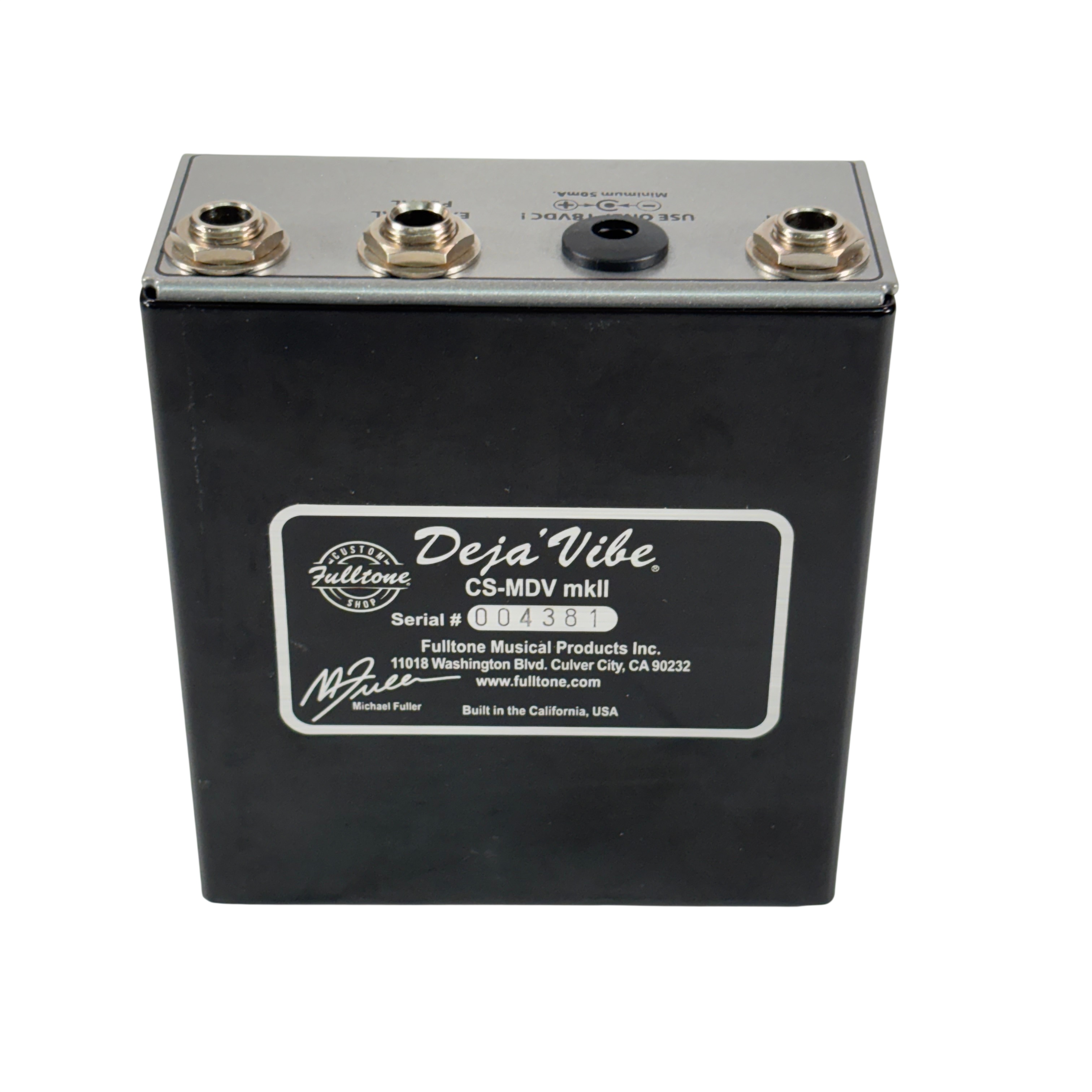 Fulltone Custom Shop Mini Deja'Vibe CS-MDV mkII Compact Rotary