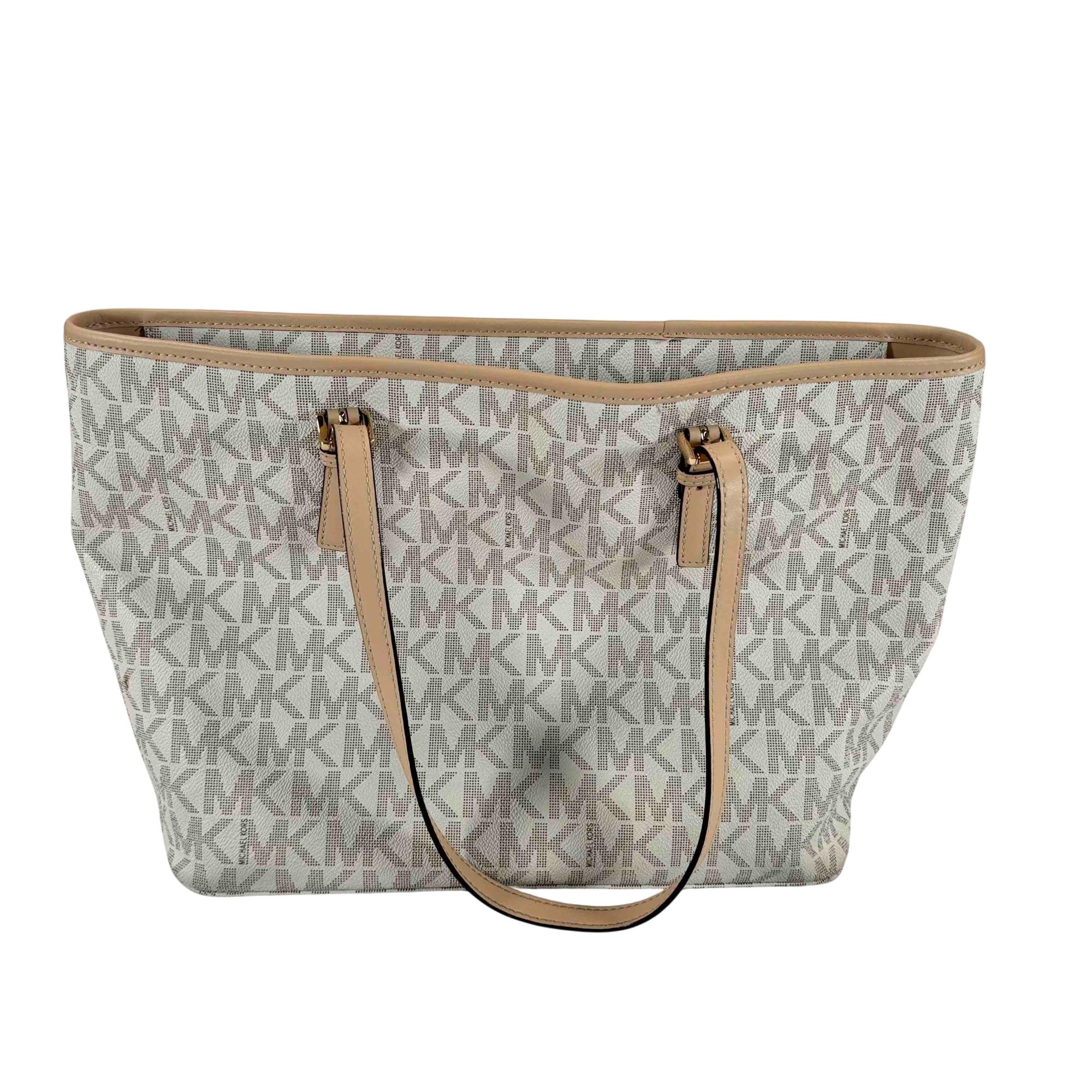 jet set travel logo tote bag Michael Michael Kors Large this Jet Set shoulder bag is made from Signature logo Jet Set Travel Large Logo