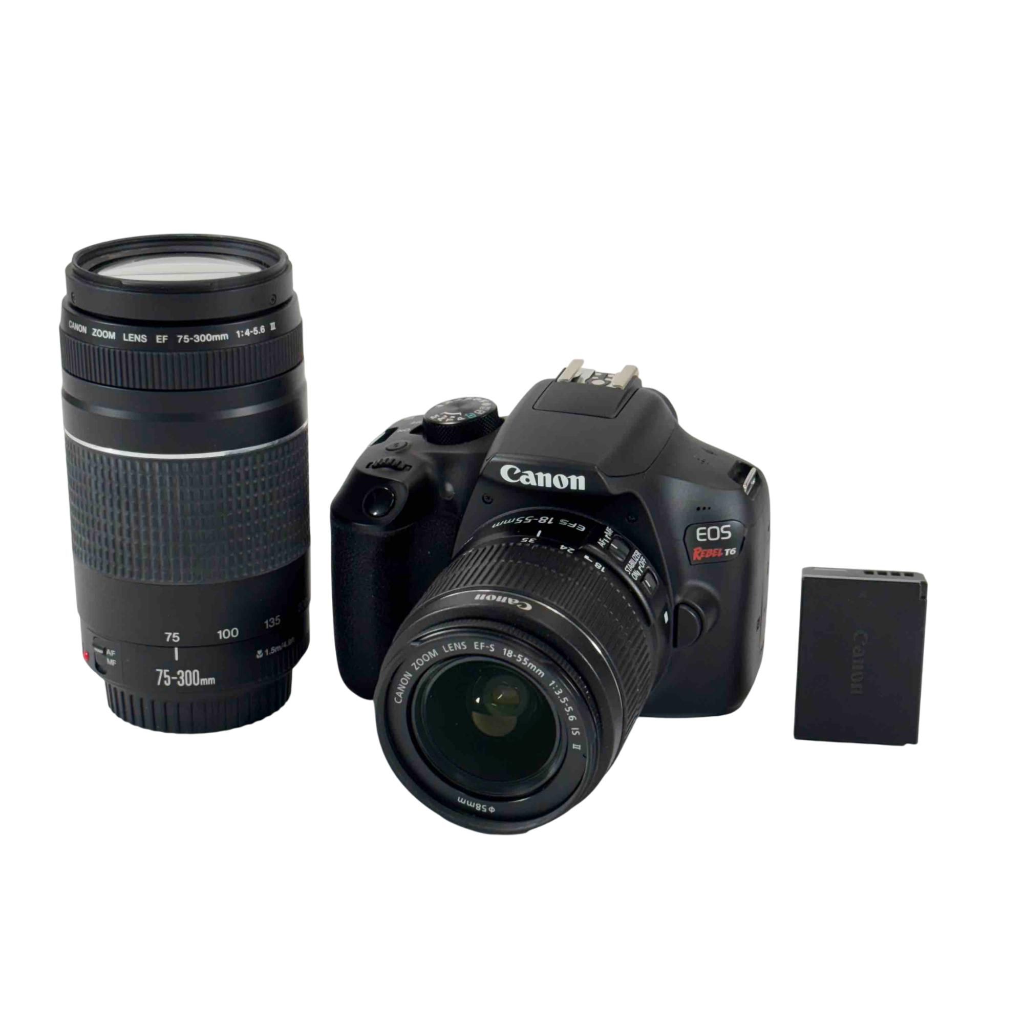 Canon EOS Rebel T6 DS126621 18.0 Megapixel CMOS DIGIC 4+ DSLR
