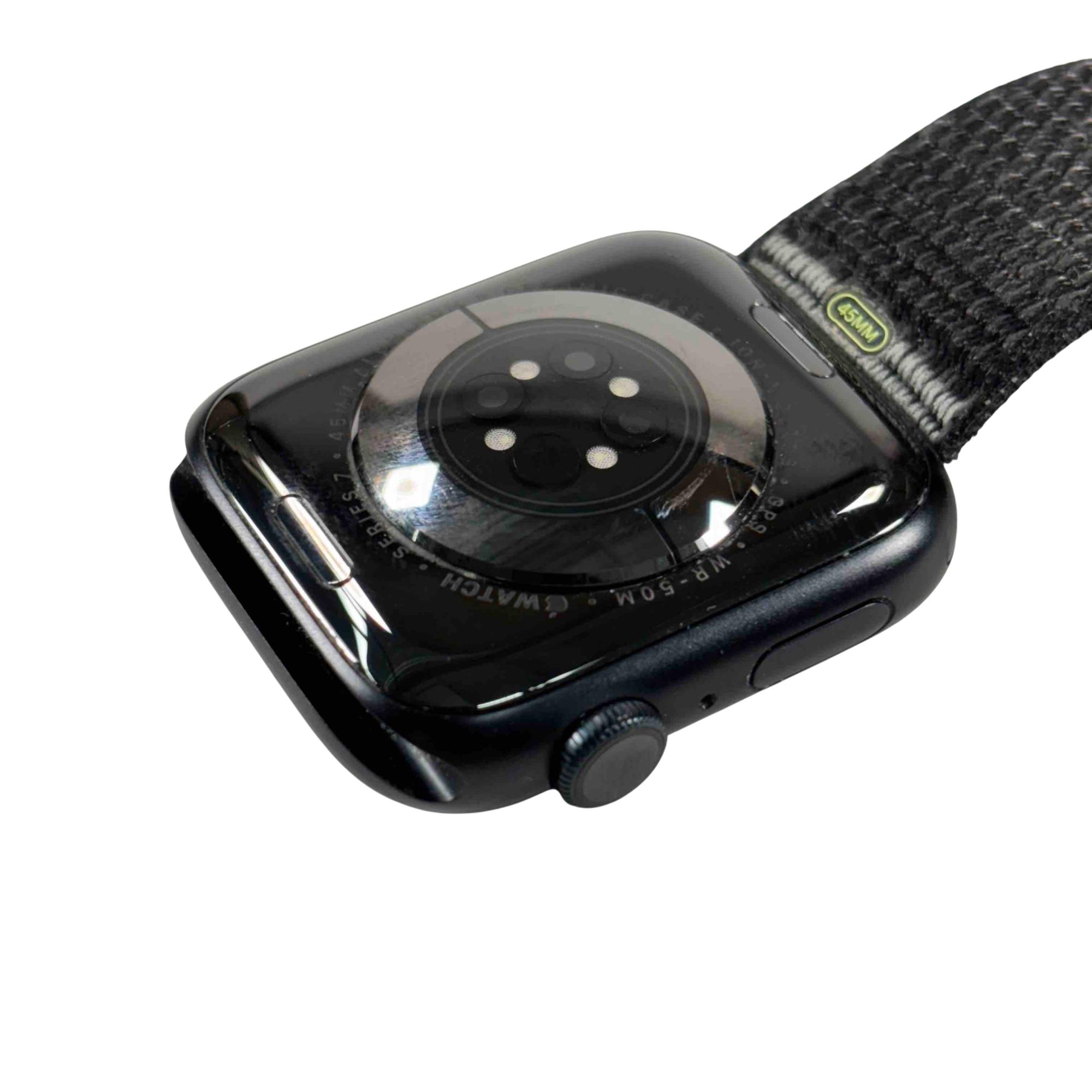 Apple Watch Series 7 A2474 45mm Aluminum Casing Touchscreen Smartwatch