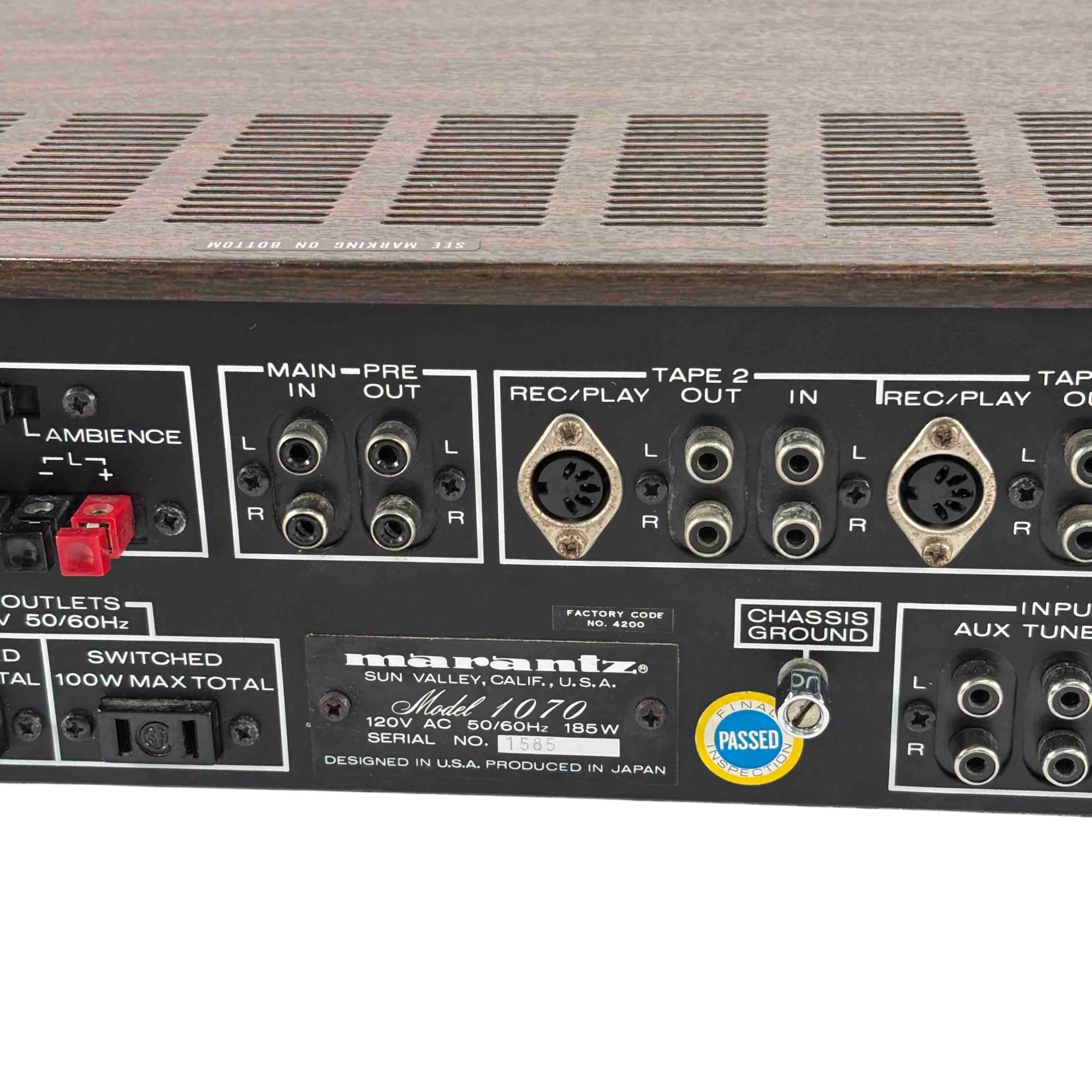 Marantz 1070 20Hz to 20kHz 35W per Channel 8-Ohm Console