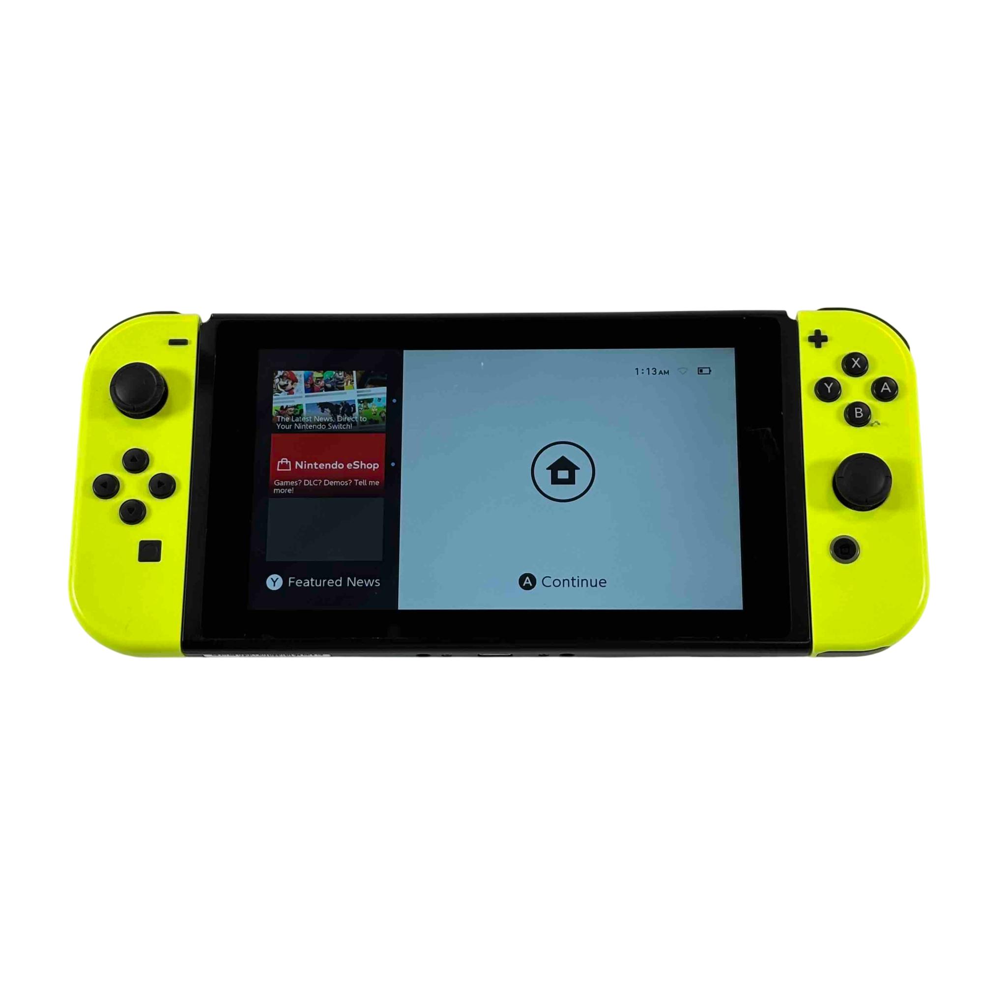 Restored Nintendo Switch HAC-001 HAC-013 プロ コントローラー 付き ニンテンドー スイッチ 任天堂 ゲーム 中古 F9932778 Nintendo Switch 32GB Console with Gray Joy\\u2011Con - HAC-001