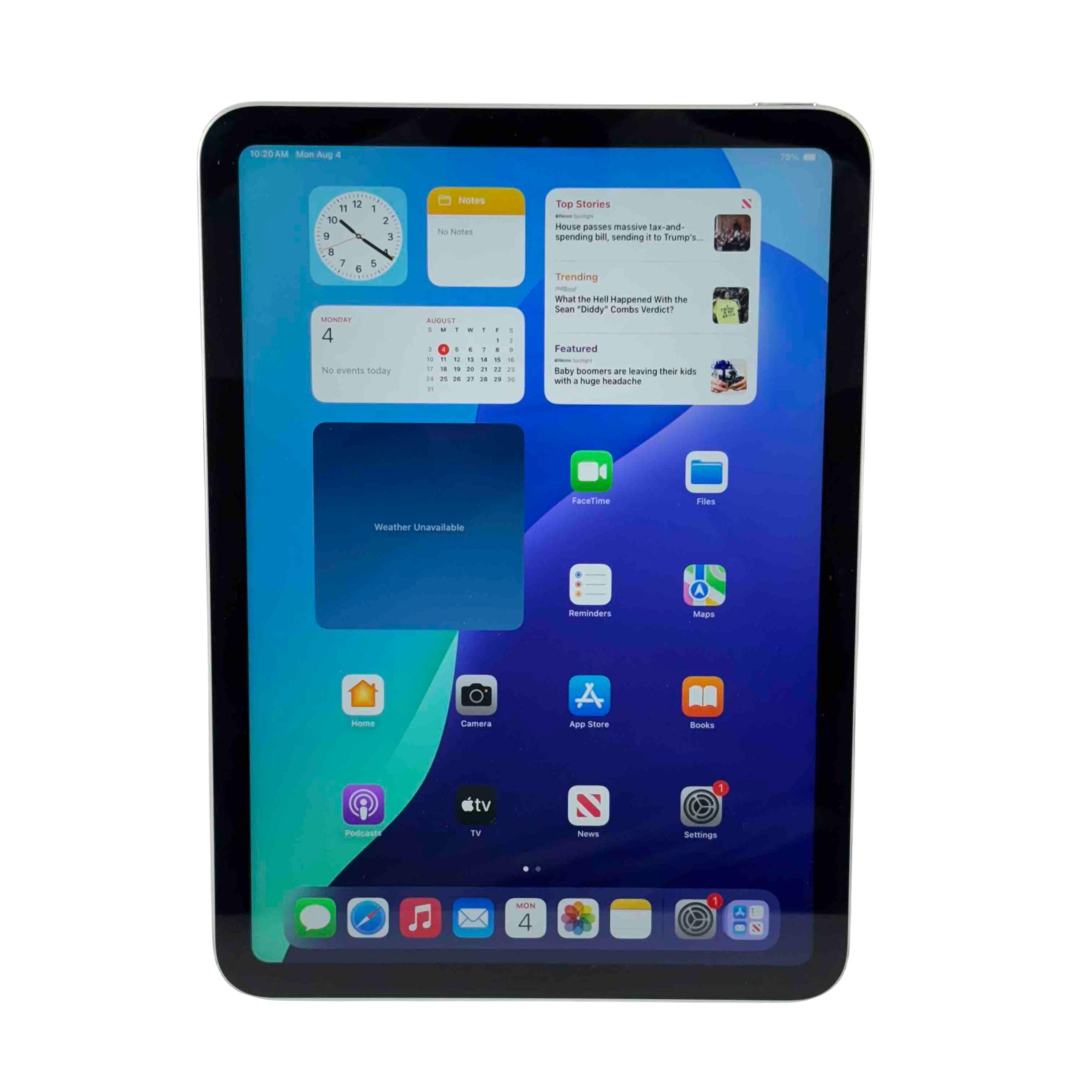 Apple iPad 第10世代 wi-fi 64GB Silver 2022 Apple iPad 10.9-inch Wi-Fi 64GB Silver - 10th Gen with Liquid