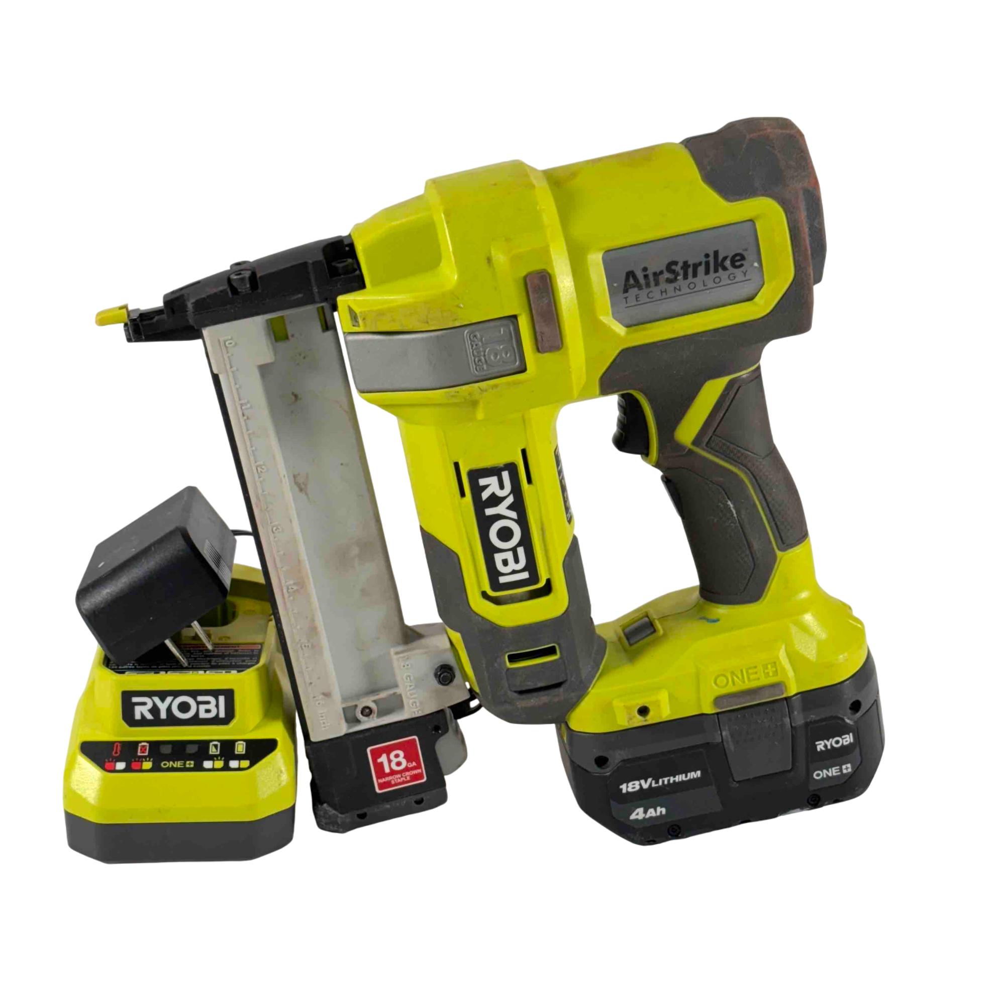 Ryobi P361 ONE+ 18V 18-Gauge Cordless AirStrike Narrow Crown