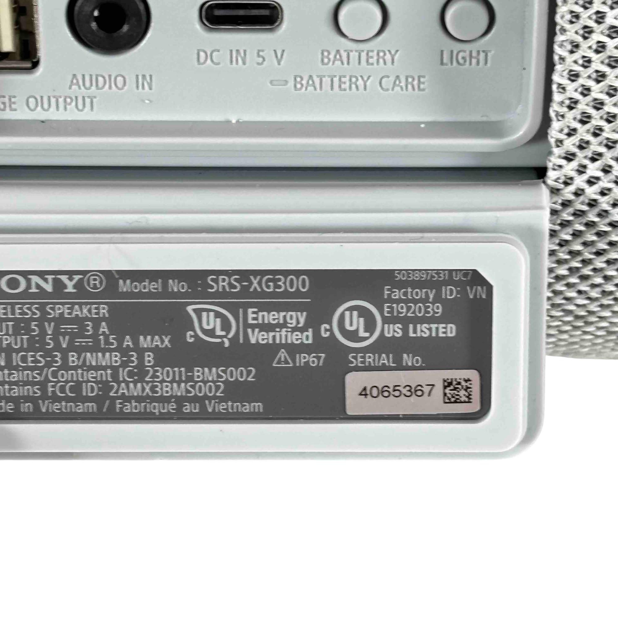 Sony SRS-XG300 X-Series Wireless Portable Bluetooth IP67 Rated