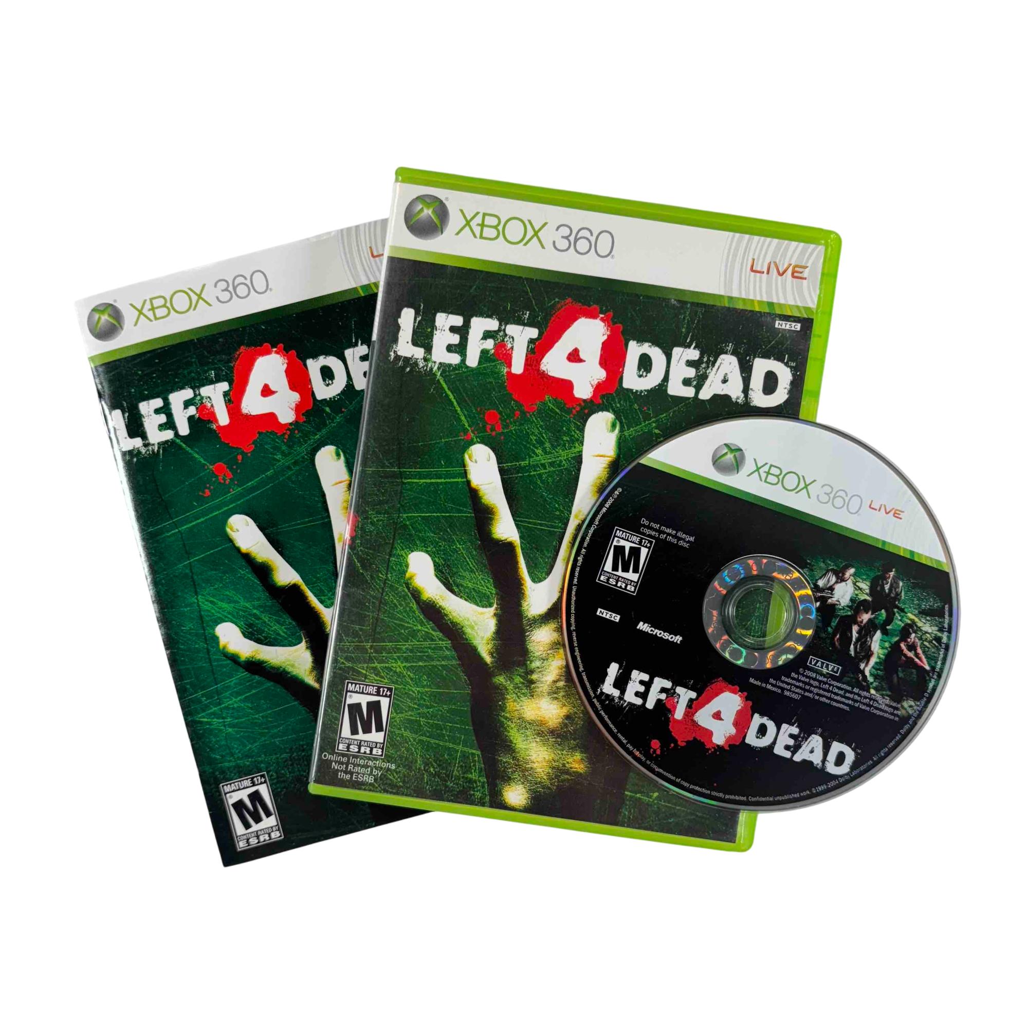 Left Dead Video Game for the Microsoft Xbox 360