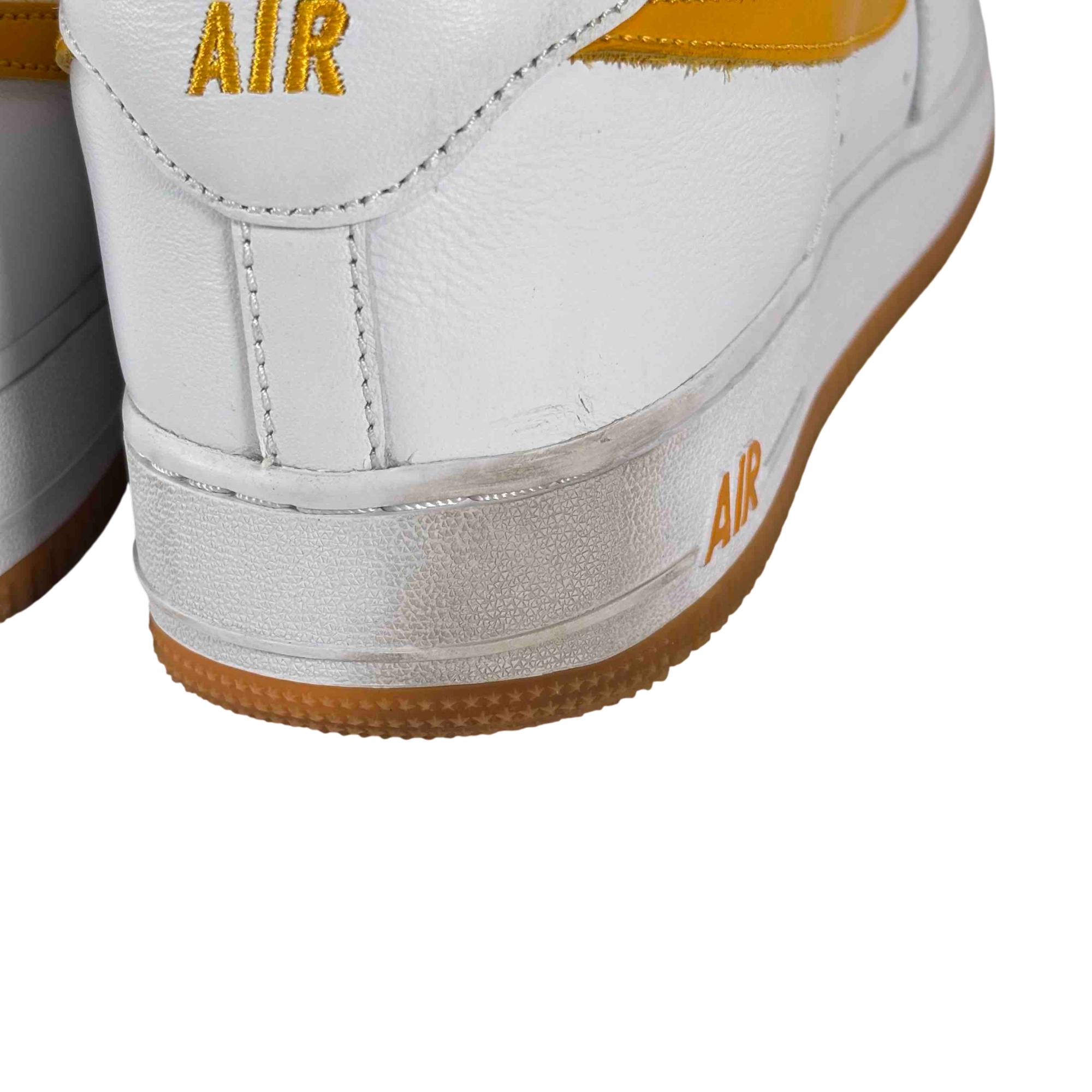 Nike Air Force 1 Low Retro QS FD7039-100 White/Gold Men display picture 1