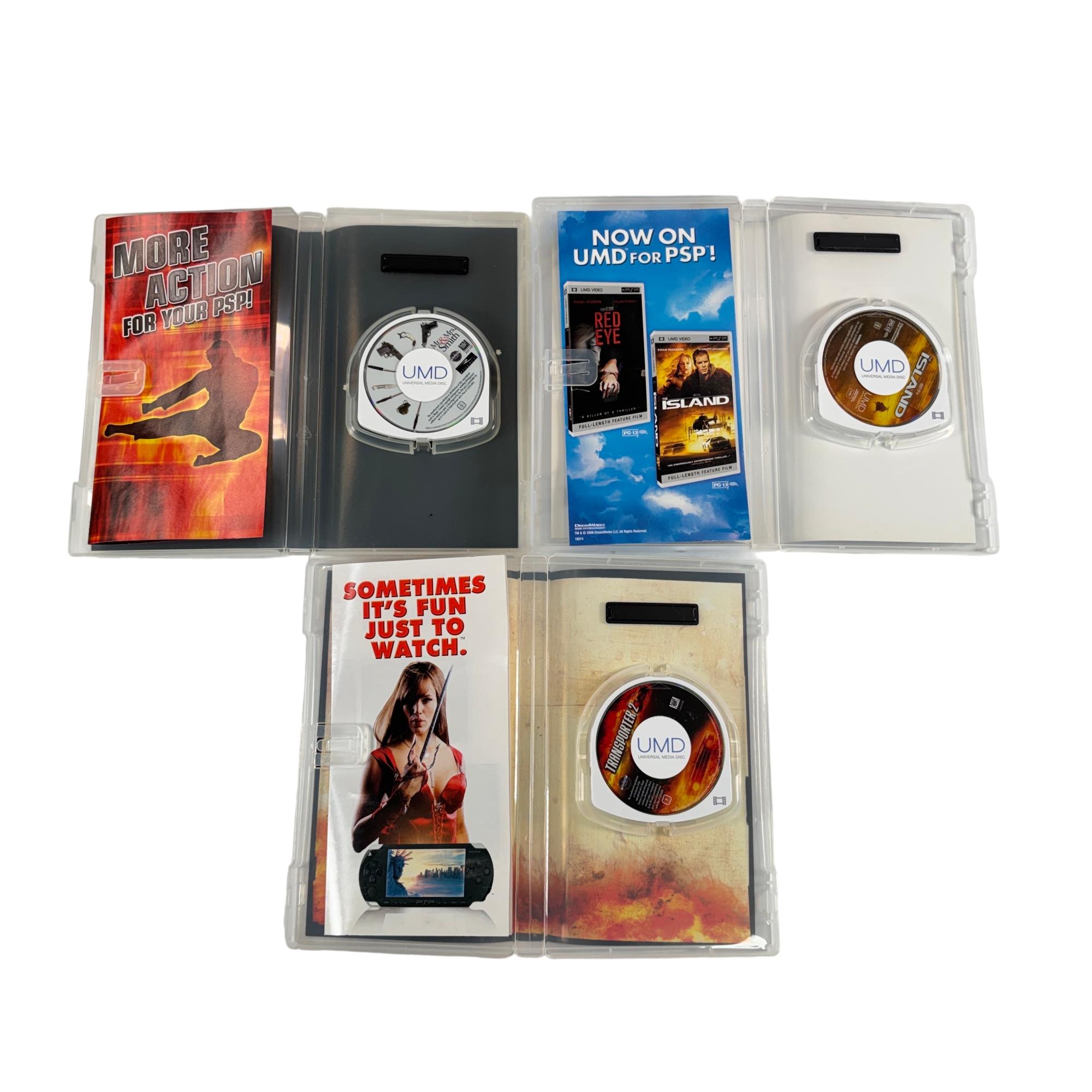 PSP UMD Action Movie 3-Pack: Transporter 2 Mr. & Mrs. Smith The Island ...