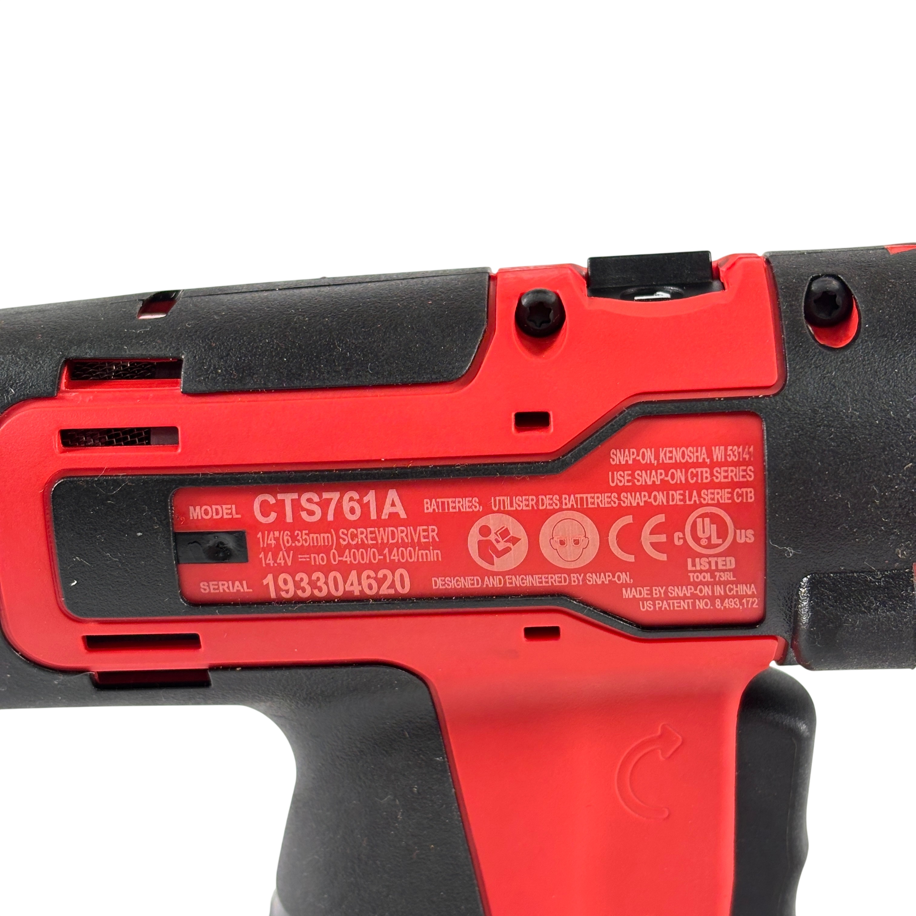 Snap-on Tools CTS761A 14.4-Volt Lithium-Ion 1/4-Inch Drive Screwdriver