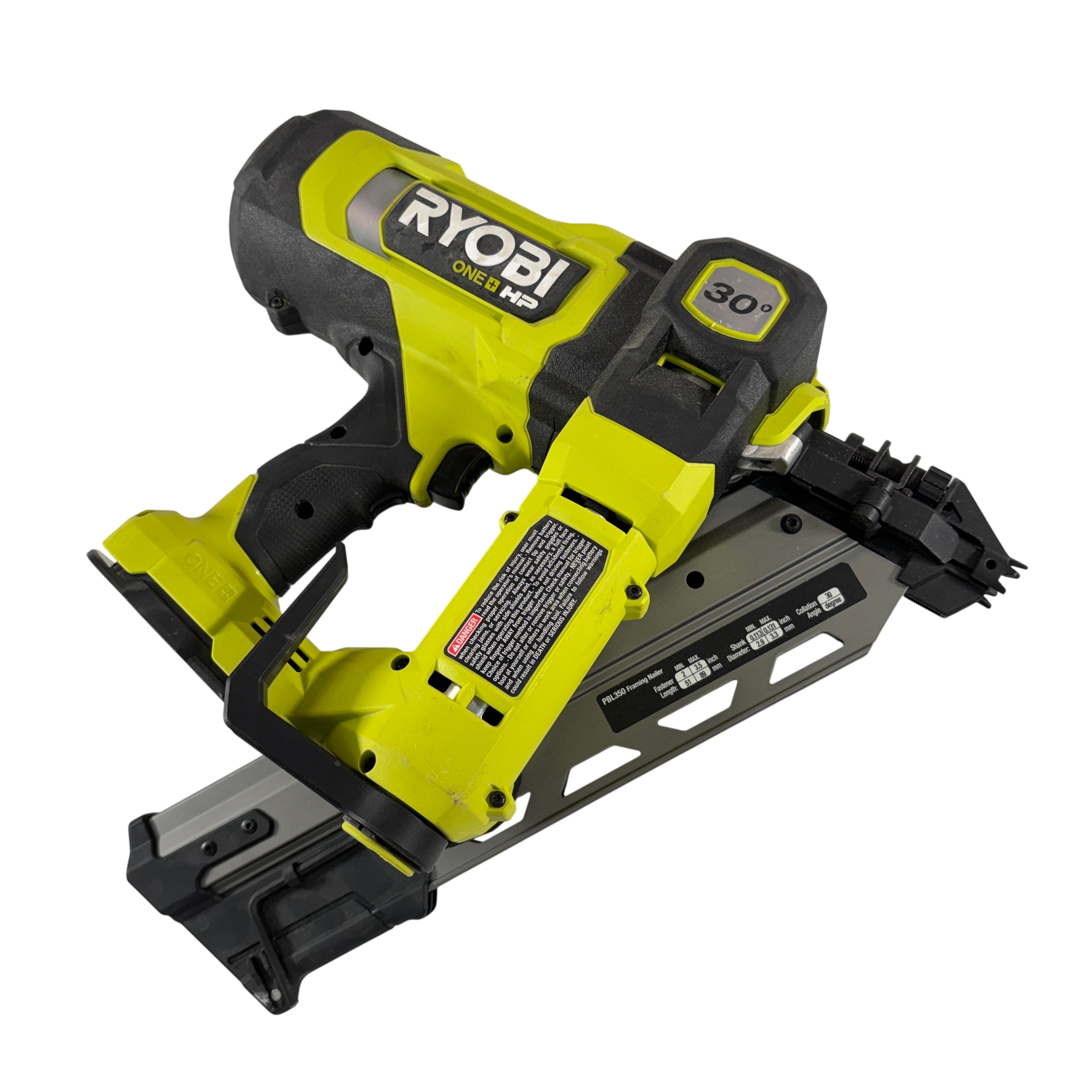 Ryobi PBL350 ONE+ HP 18V Brushless Cordless AirStrike 30-Degree