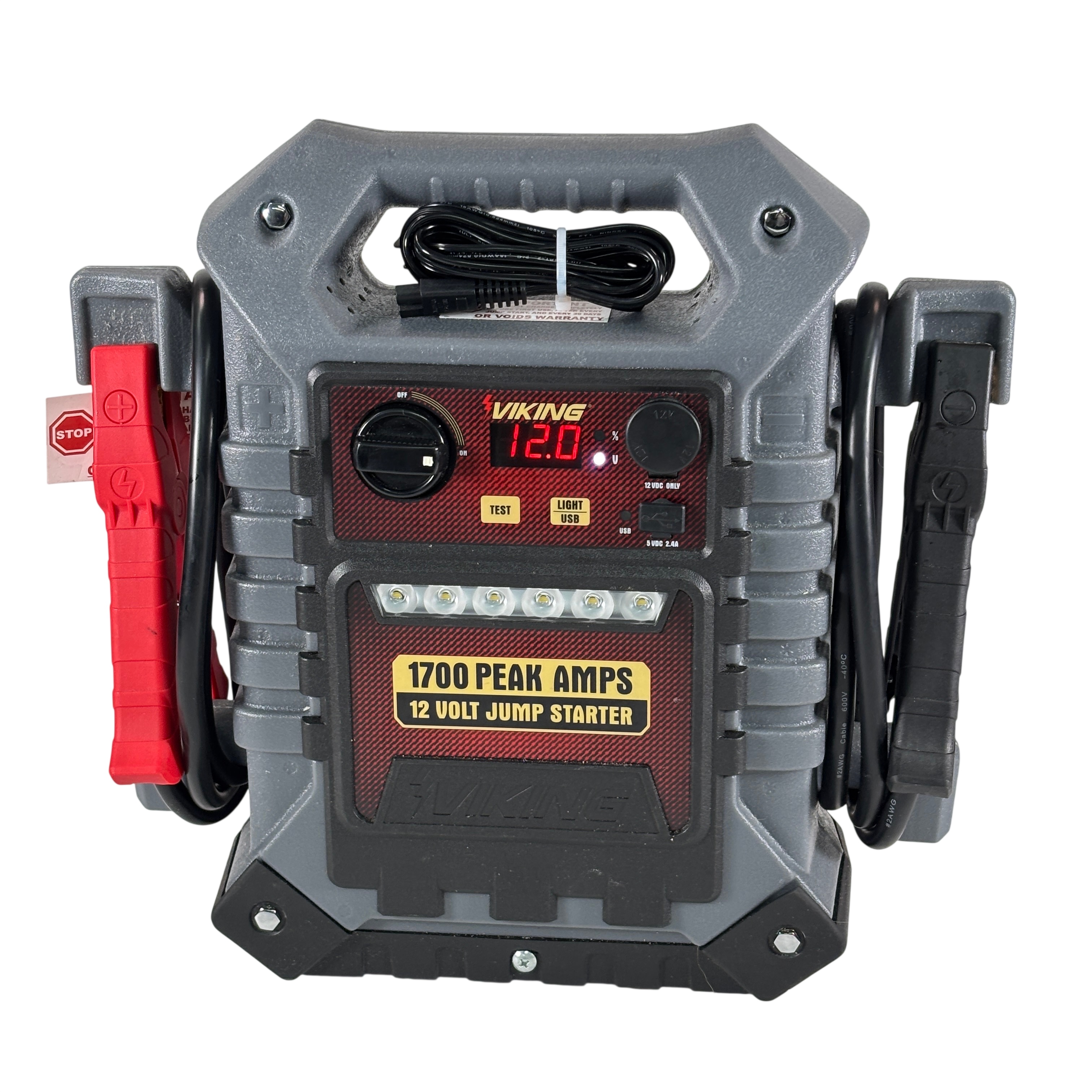 Viking 57044 1700 Peak Amp Portable Car Battery Jump Starter/Power