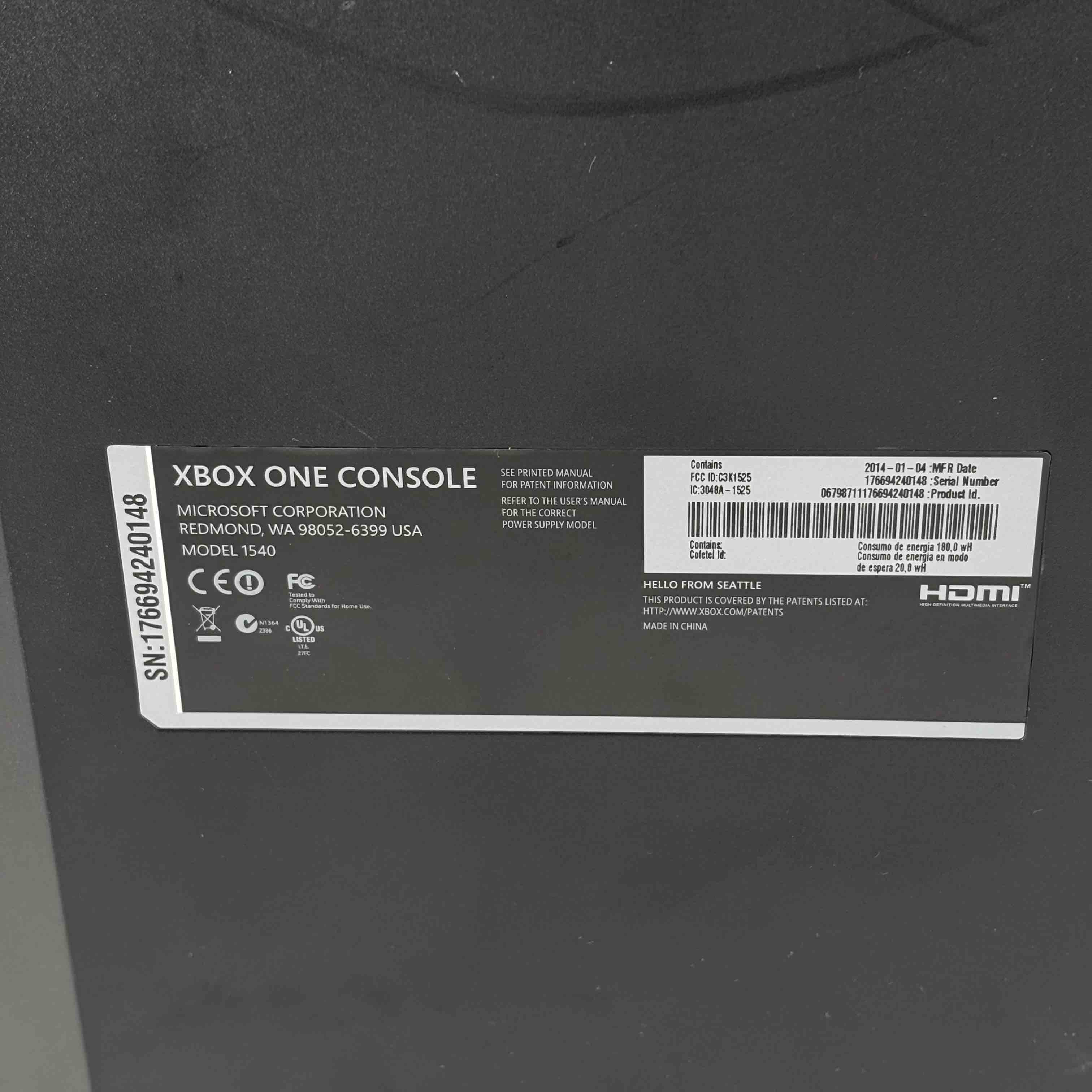 ★美品★Xbox one 500GB 1540 カセット3点付属 Microsoft Xbox One 500GB Console Brand New Model 1540 Lot