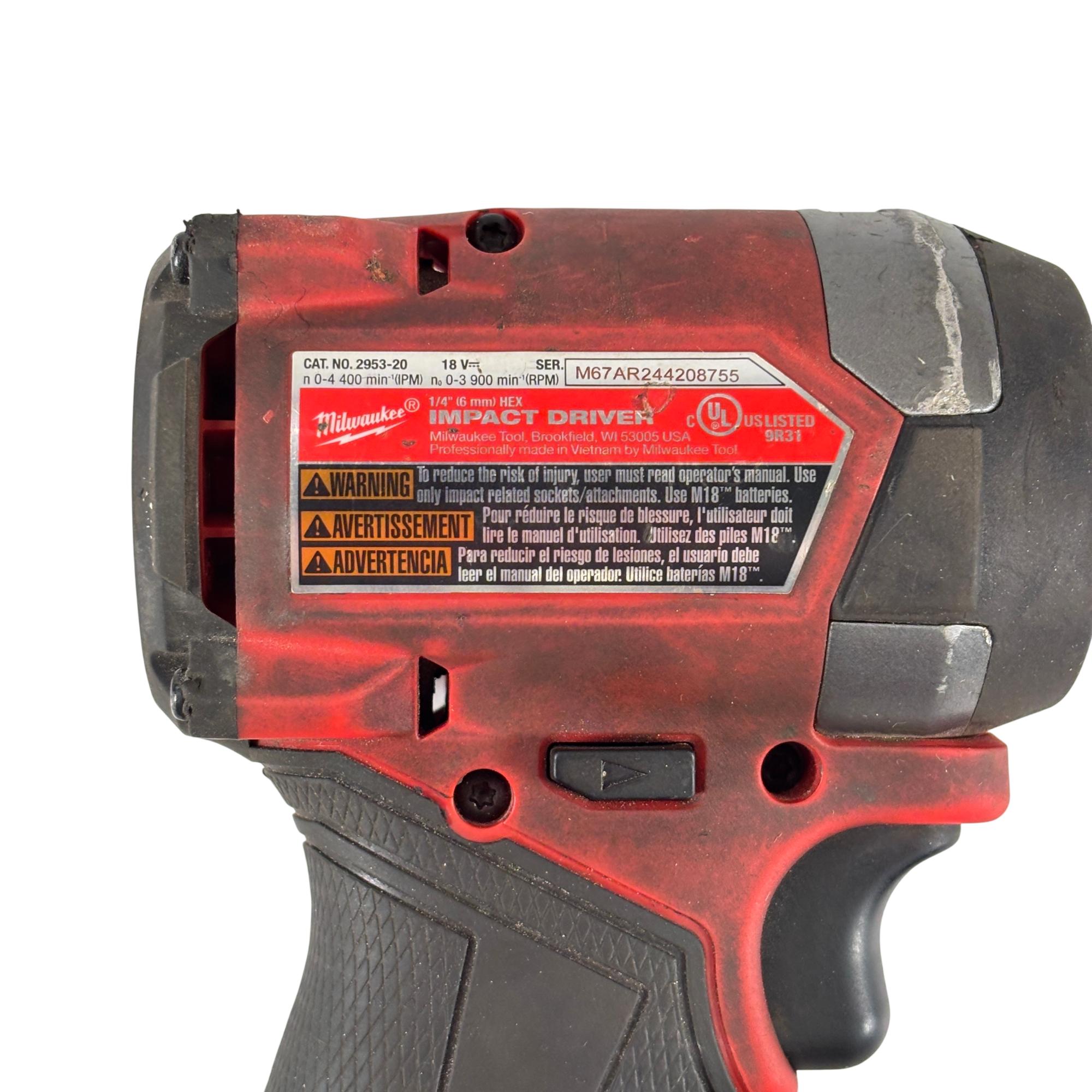 Milwaukee 2953-20 M18 FUEL 18V Li-Ion Brushless Cordless 1/4