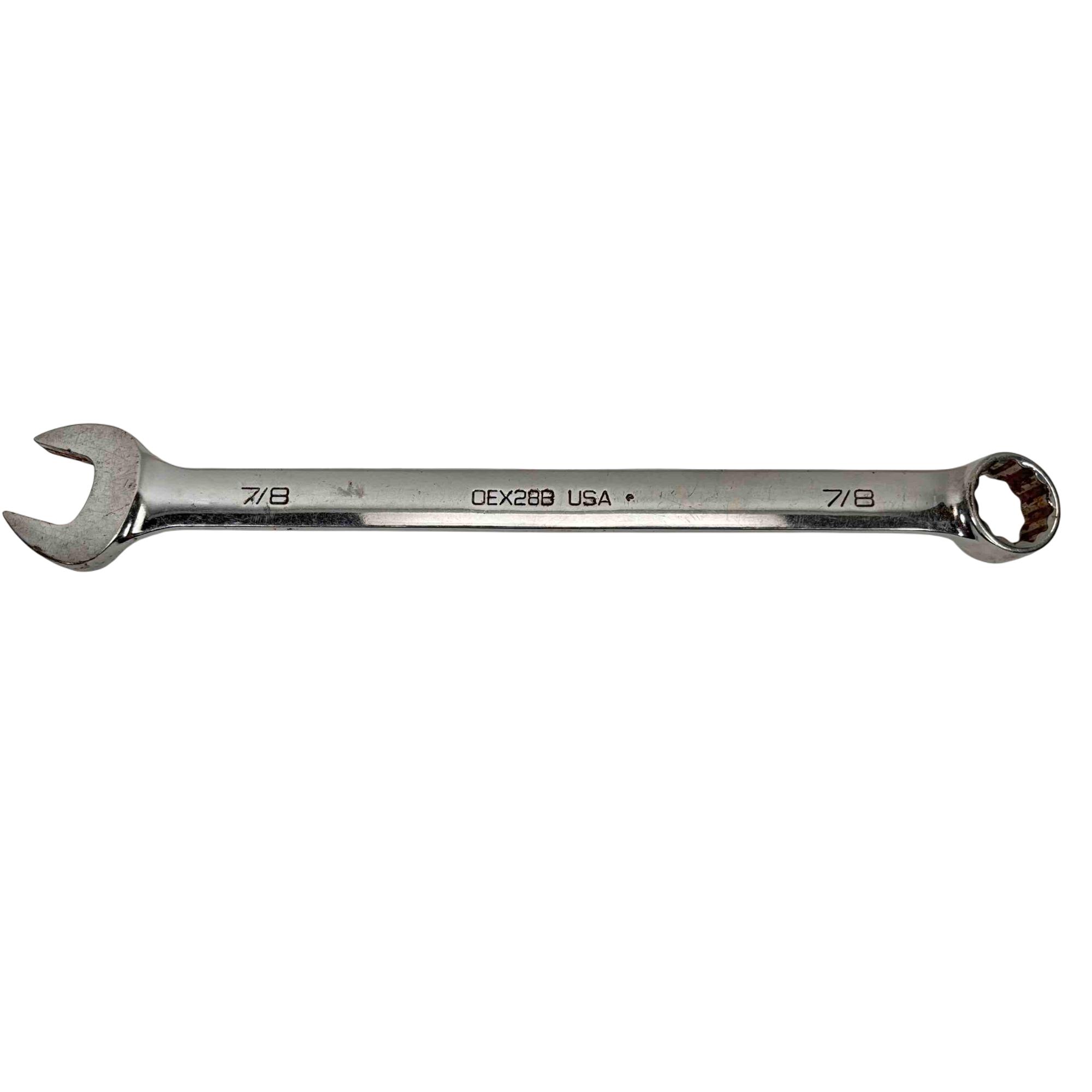 Snap On OEX710 10 pc 12-Point SAE Flank Drive Combination Wrench Set