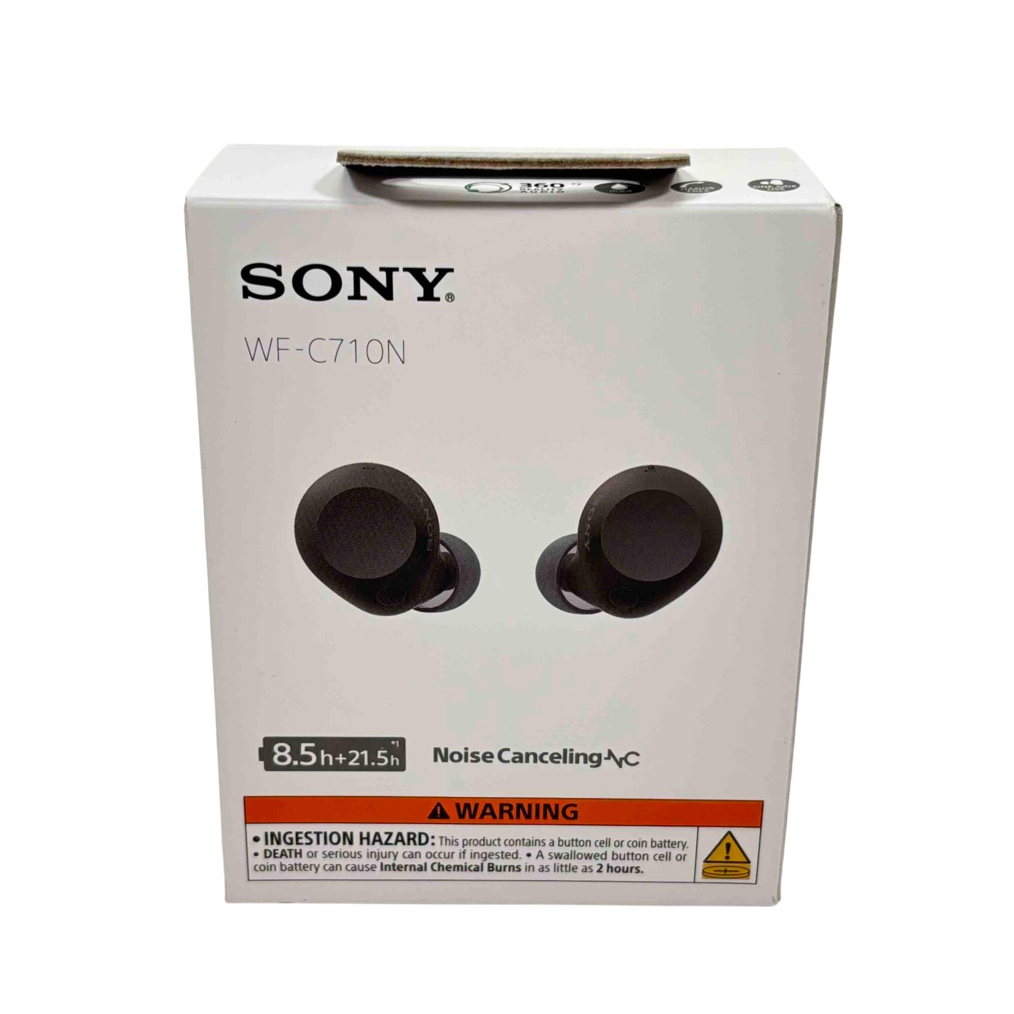Sony WF-C710N True Wireless Noise-Canceling Earbuds - Black