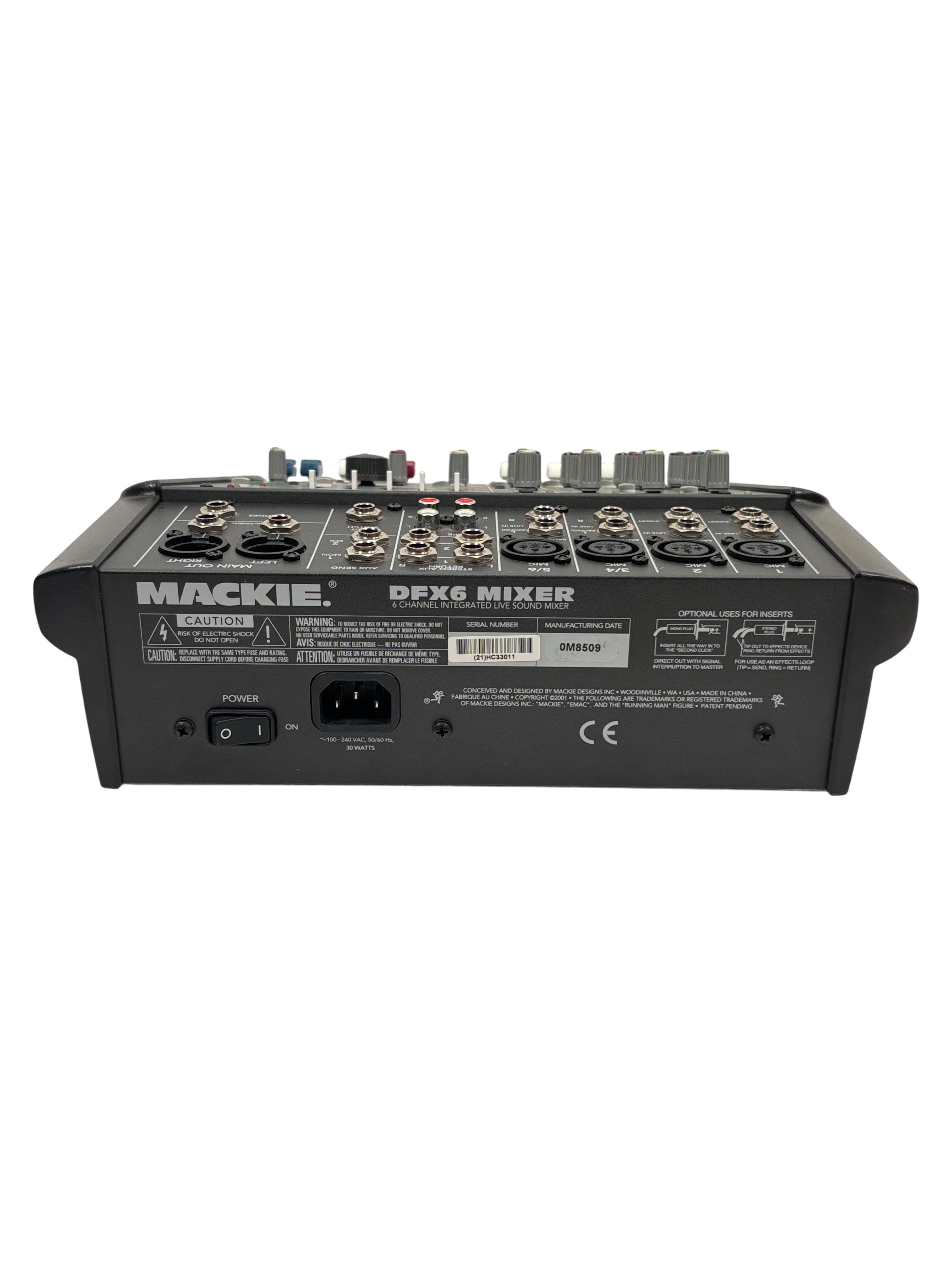 【動作確認済】MACKIE DFX6 PAミキサー Mackie DFX6 6 Channel Integrated Live Sound Mixer