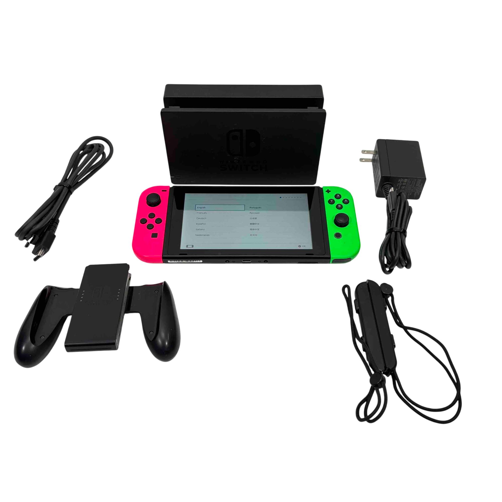 Nintendo Switch HAC-001 32GB Handheld/Home Gaming Console - Neon