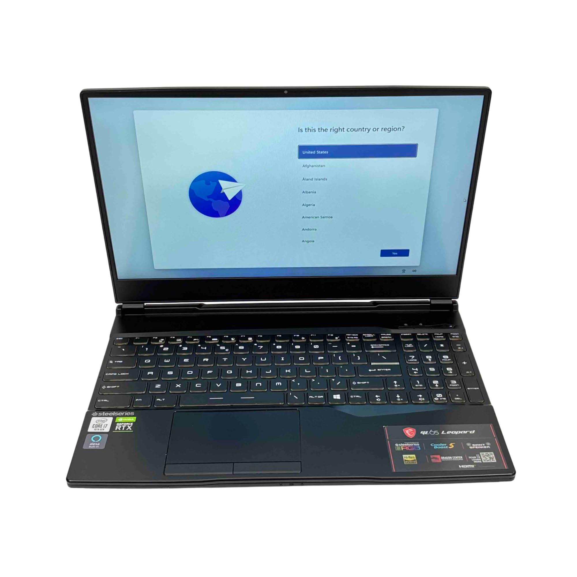 MSI GL65 Leopard MS-16U7 Core RTX 2070 32GB RAM