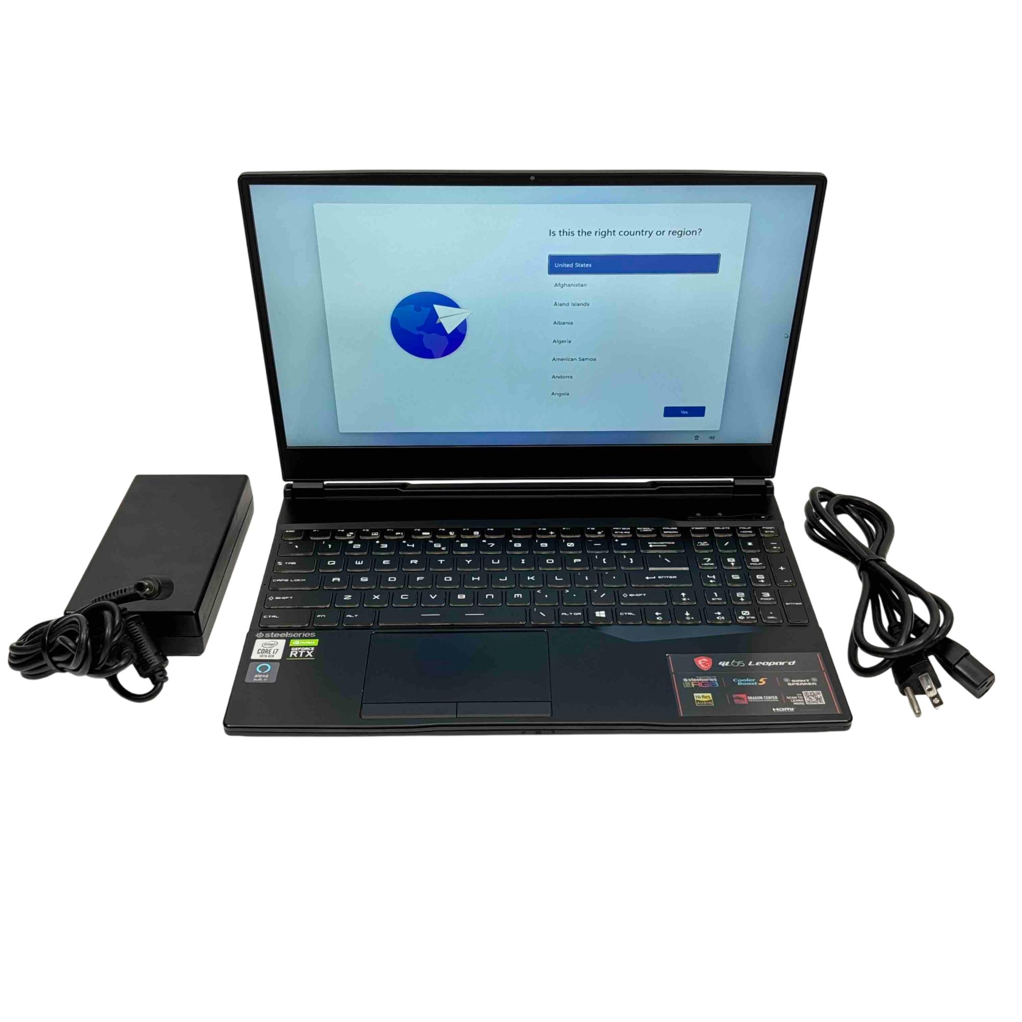 MSI GL65 Leopard MS-16U7 Core RTX 2070 32GB RAM