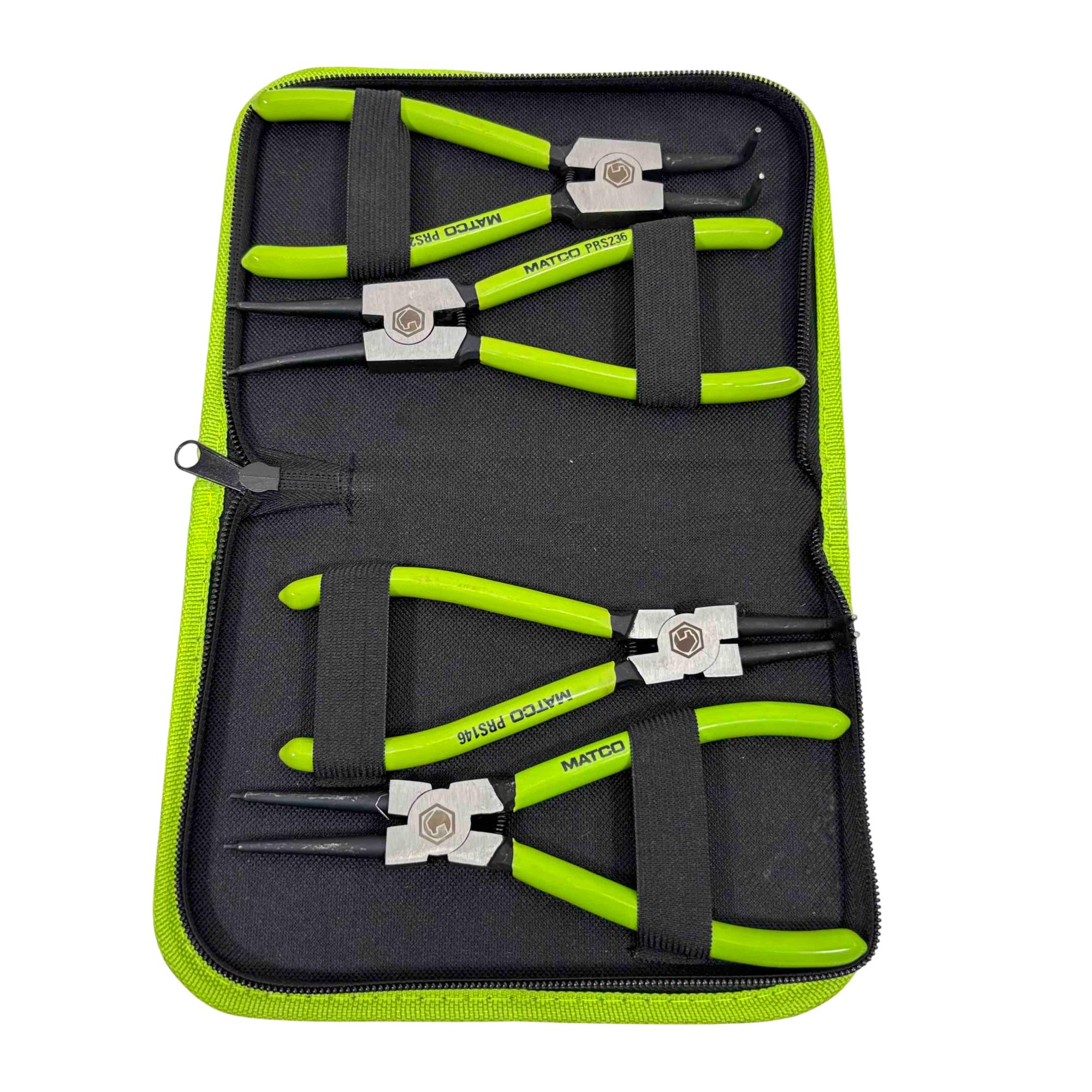 Matco SPRS467 4 Pc Snap Ring Pliers Set