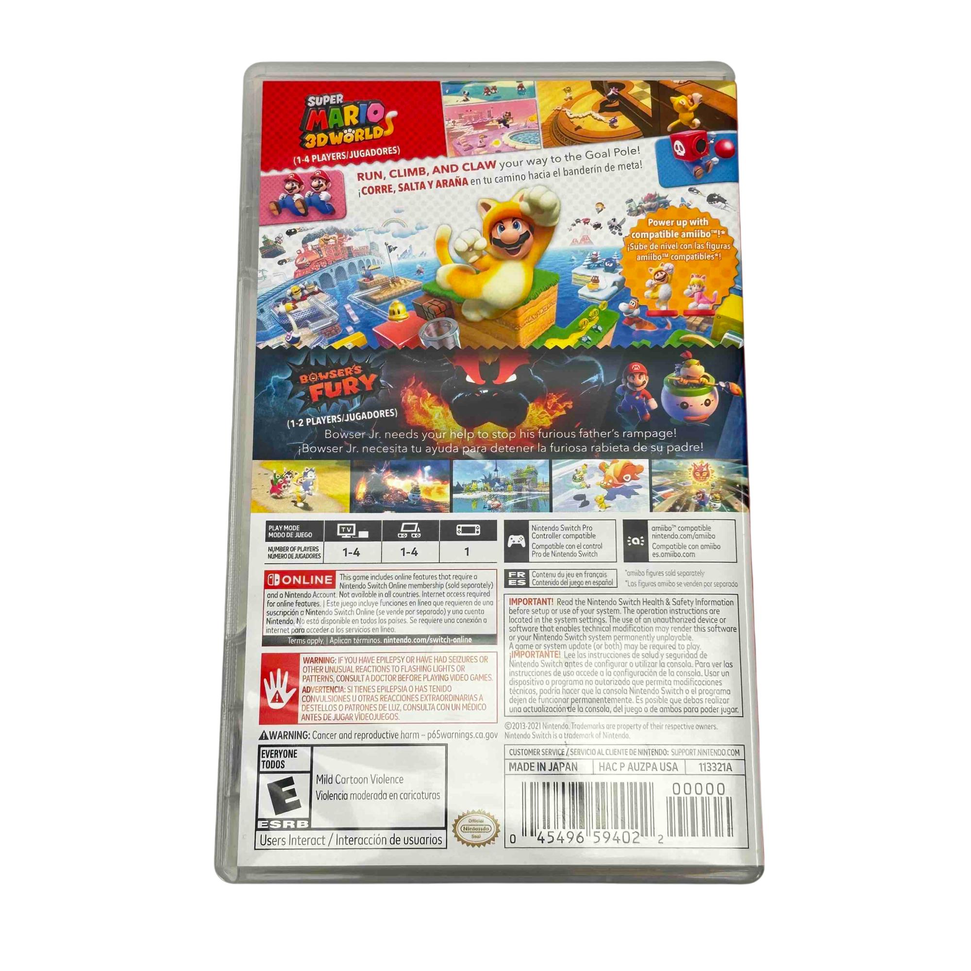Nintendo Switch - Super Mario 3D World + Bowsers Fury Game