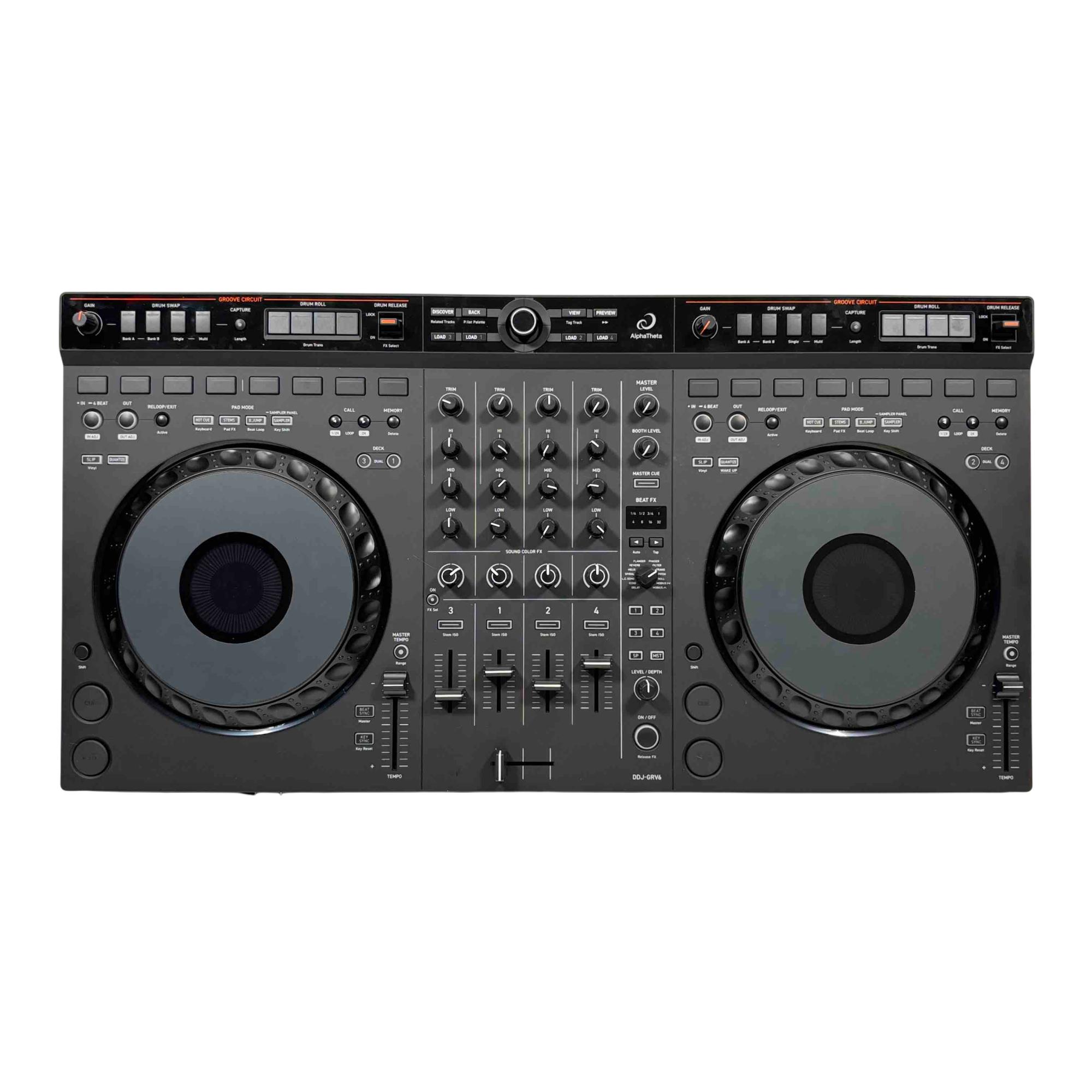 AlphaTheta DDJ-GRV6 4-Channel Performance DJ Controller - No Software