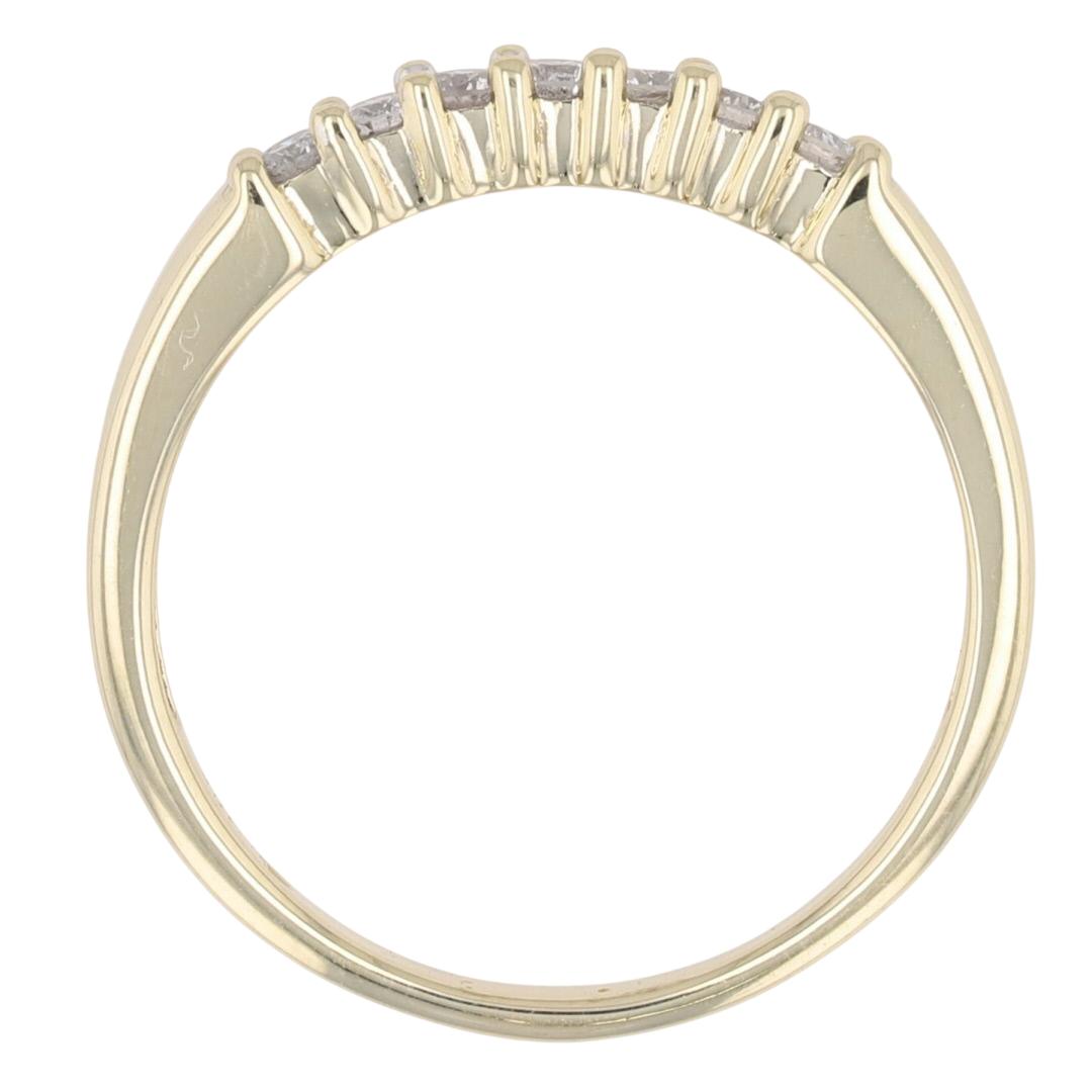 .22ctw Round Cut Diamond Prong Set Wedding Band Ring 10k Yellow Gold ...