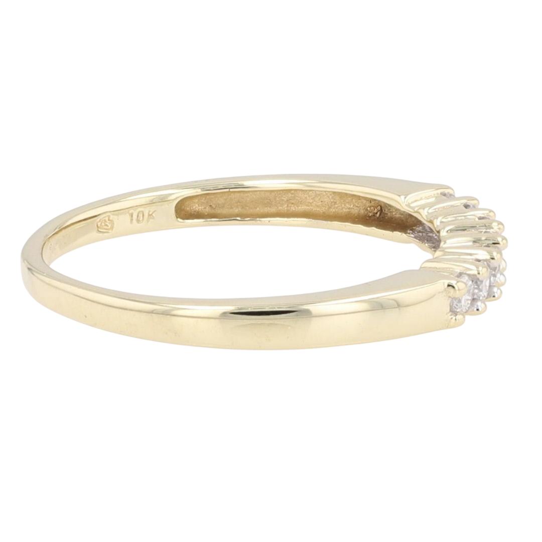 .22ctw Round Cut Diamond Prong Set Wedding Band Ring 10k Yellow Gold ...