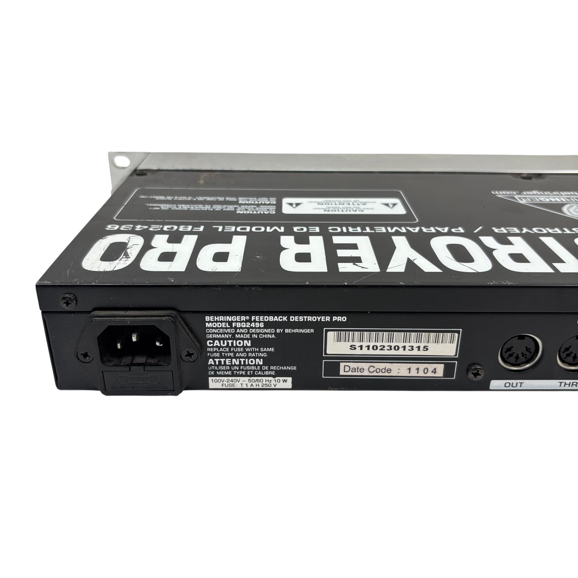 Behringer FBQ2496 Feedback Destroyer Pro Digital