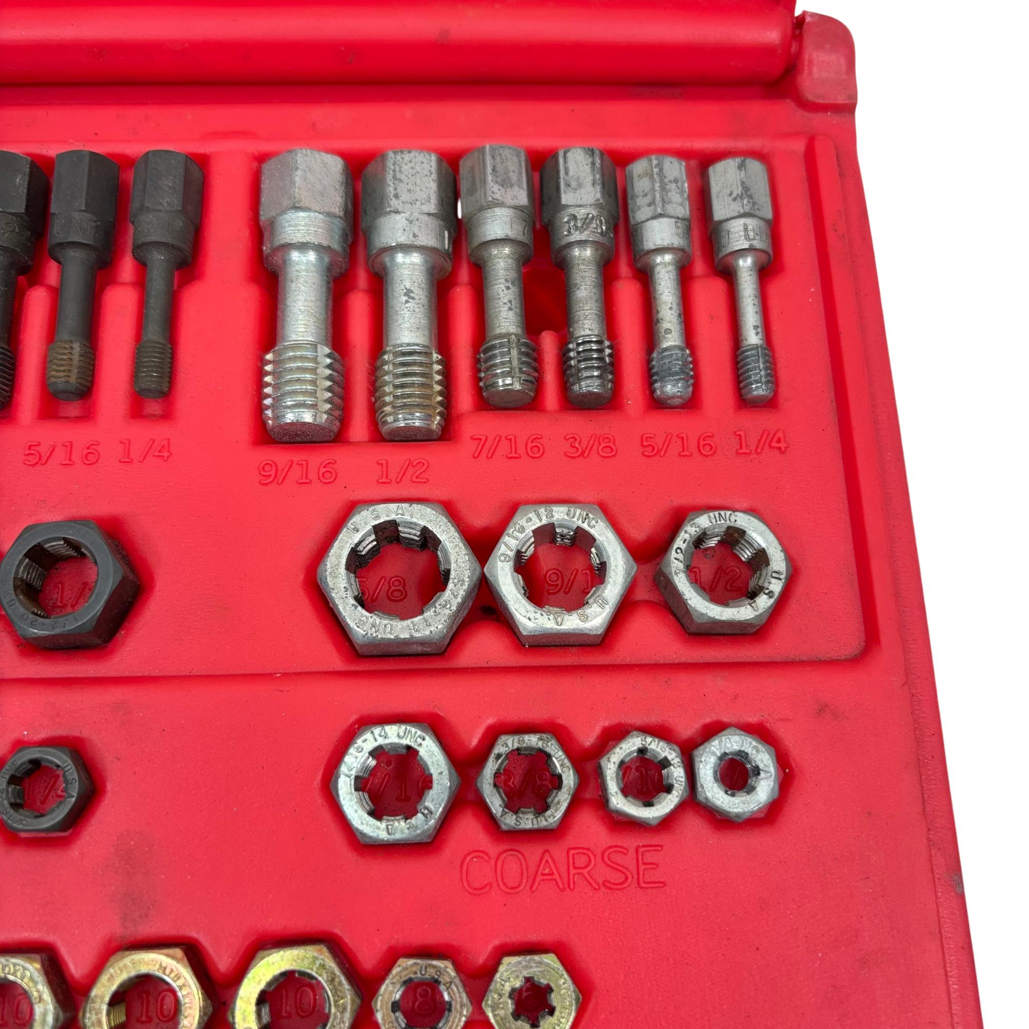 Rethread Sockets Snap On RTD48 48 Piece Rethreading Tap & Die Set (Fractional and Metric)