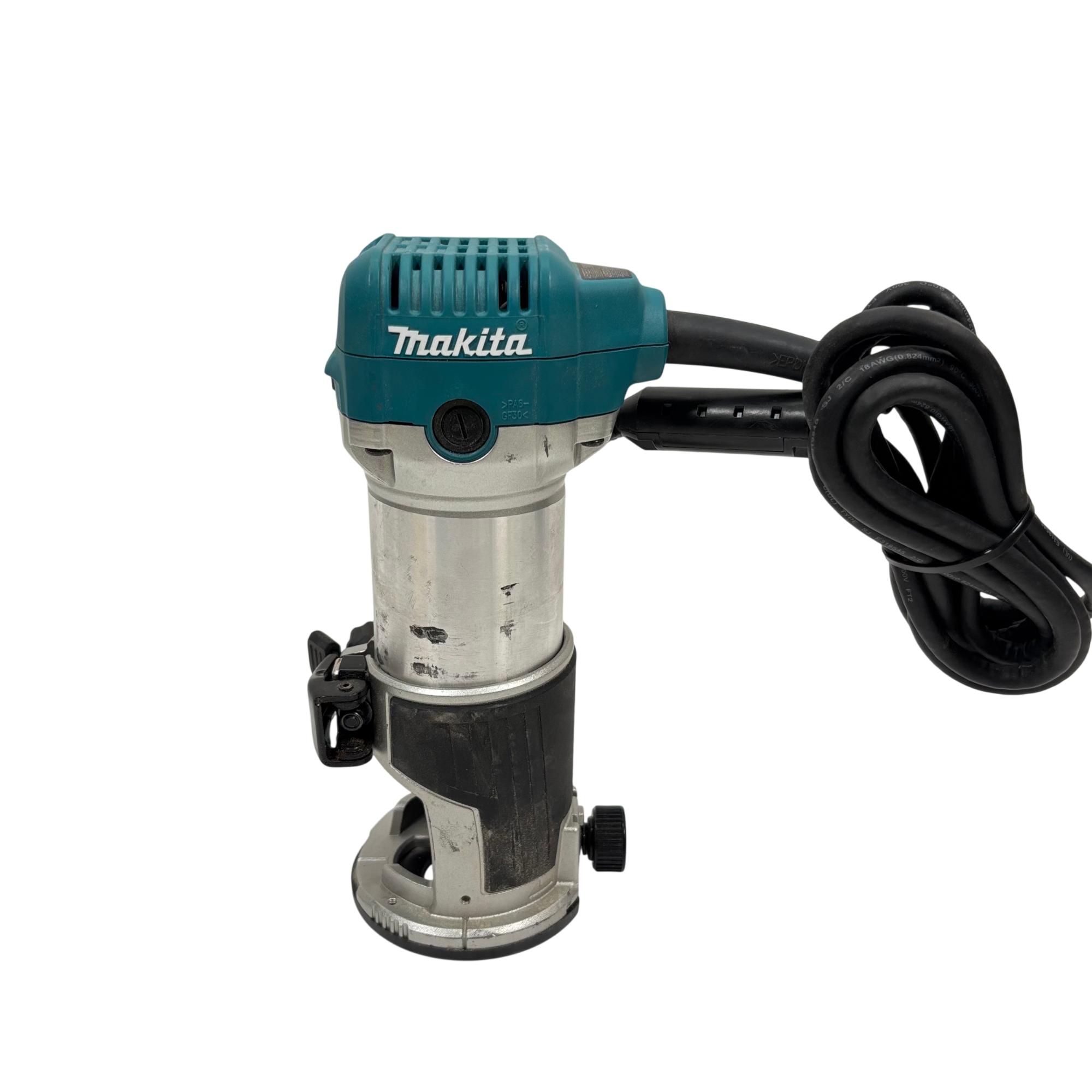 Makita RT0701C 1-1/4 HP Compact Router – Variable Speed 10,000–30,000 RPM, Soft Start, Aluminum Housing, Teal