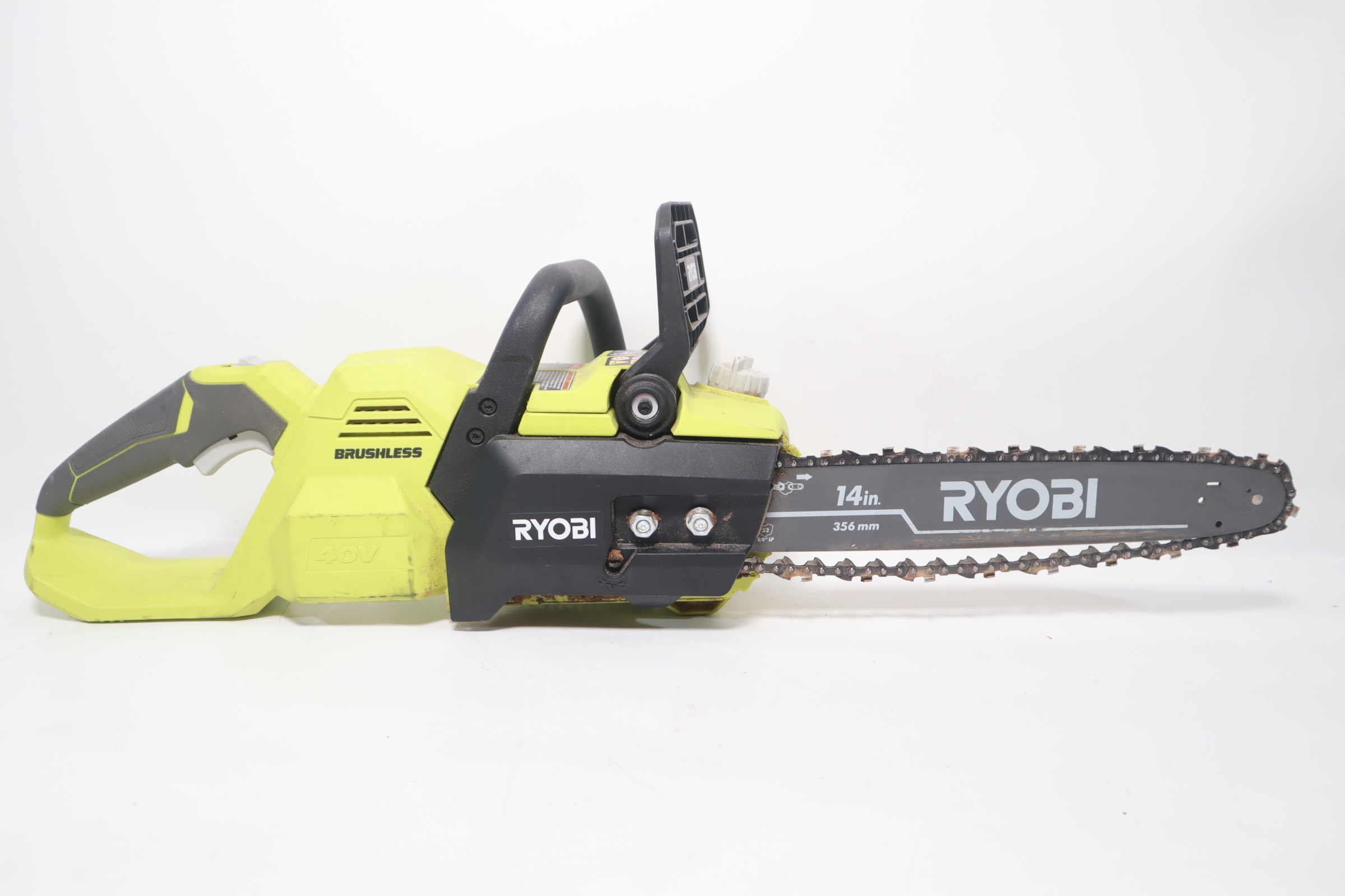 RYOBI RY405100 40V HP Brushless 14 In. Electric Cordless Chainsaw With - Foto 14