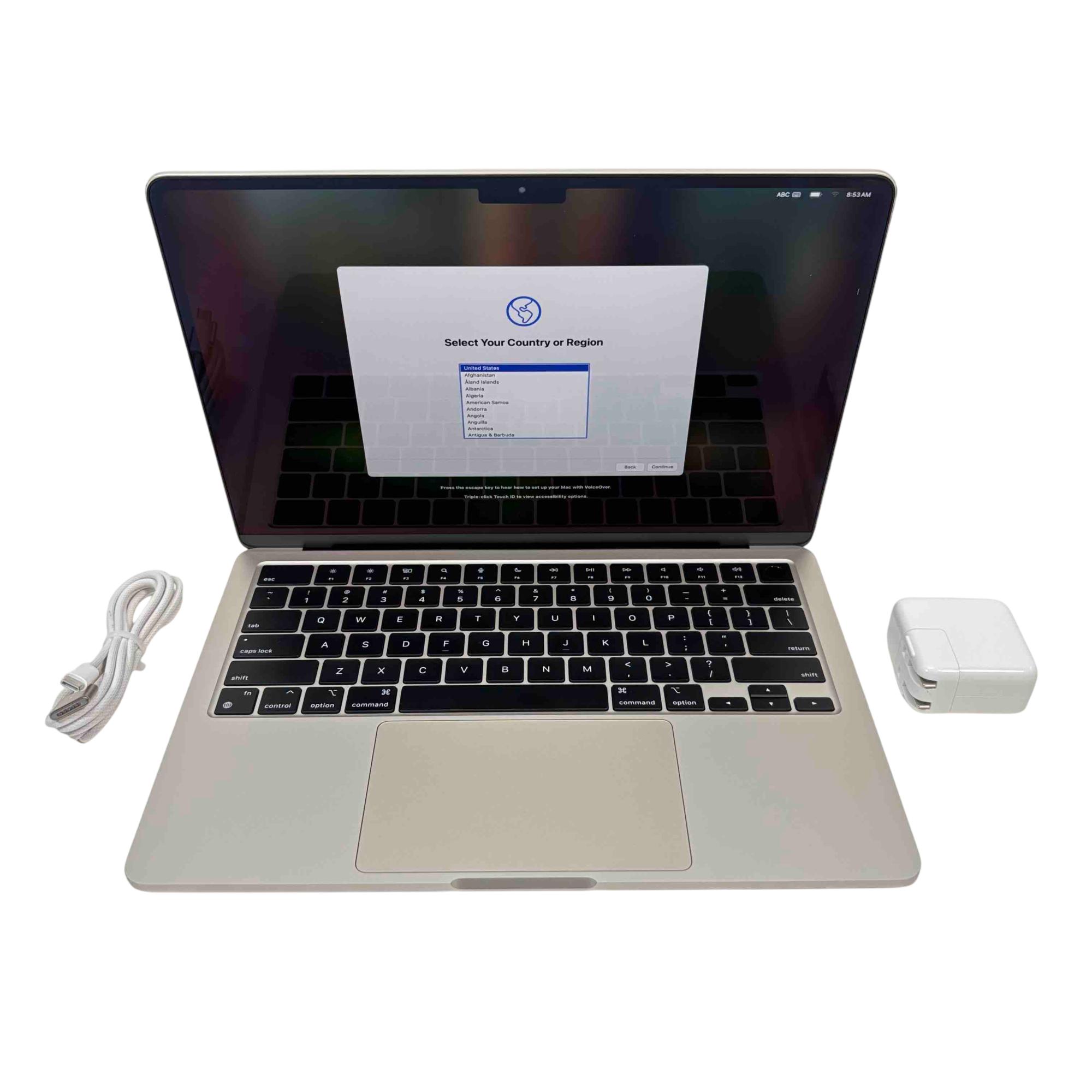 Apple MacBook Air MLY13LL/A (2022) M2 8CPU/8GPU@3.49GHz 8GB RAM