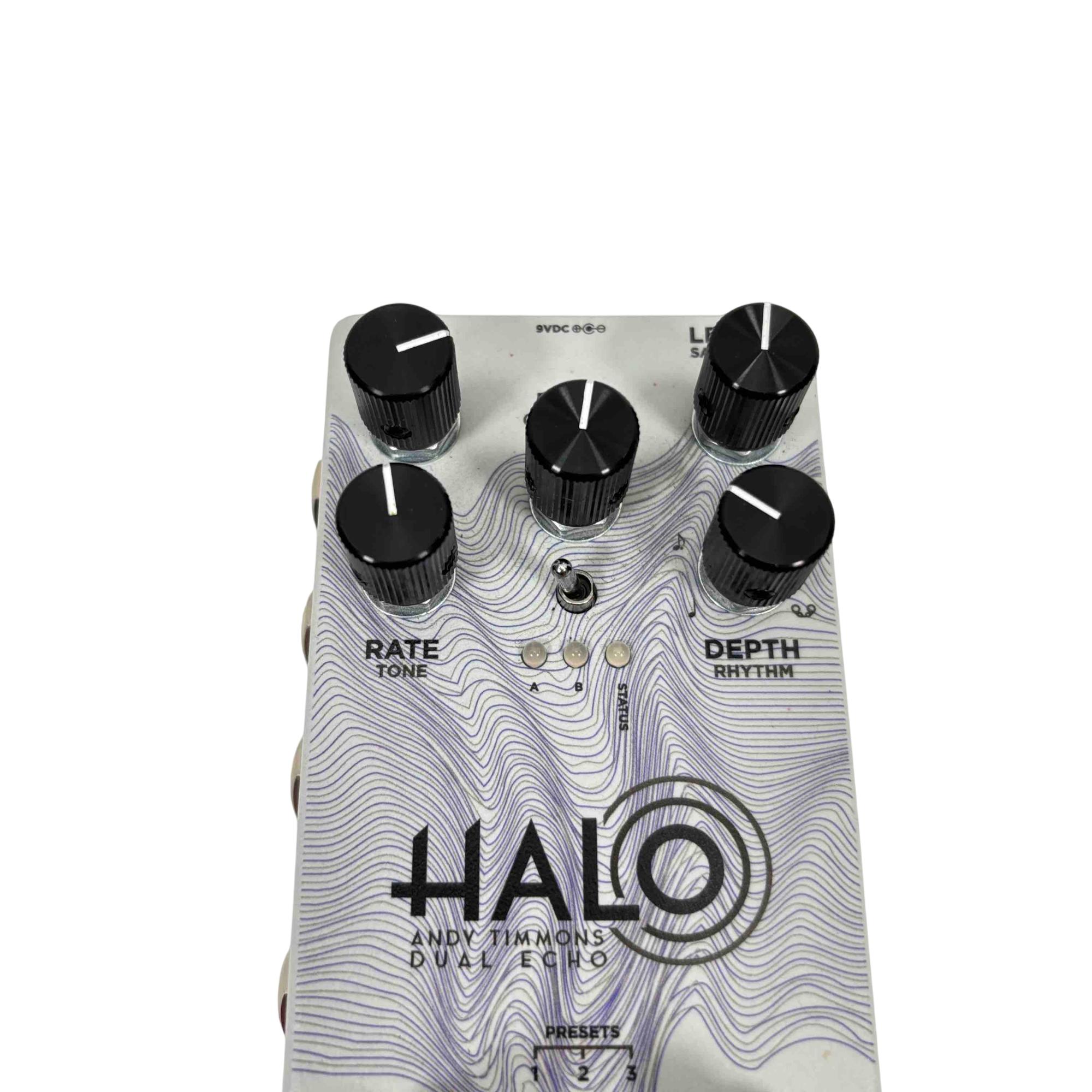 Keeley Halo Andy Timmons Dual Echo Pedal - White Waves Limited Edition