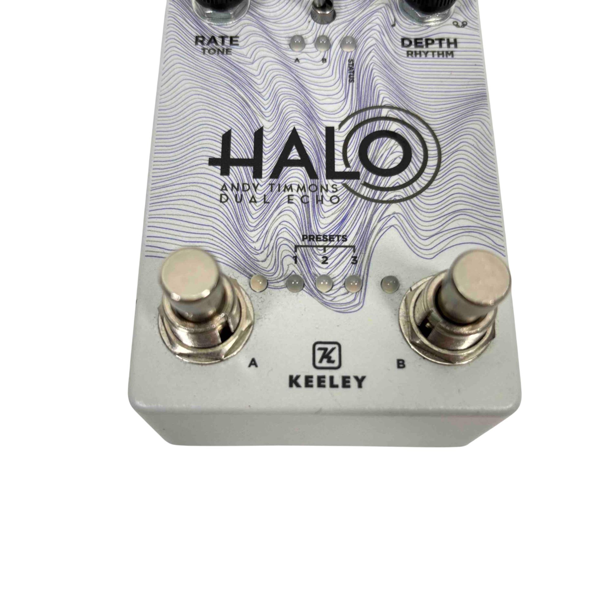 Keeley Halo Andy Timmons Dual Echo Pedal - White Waves Limited Edition