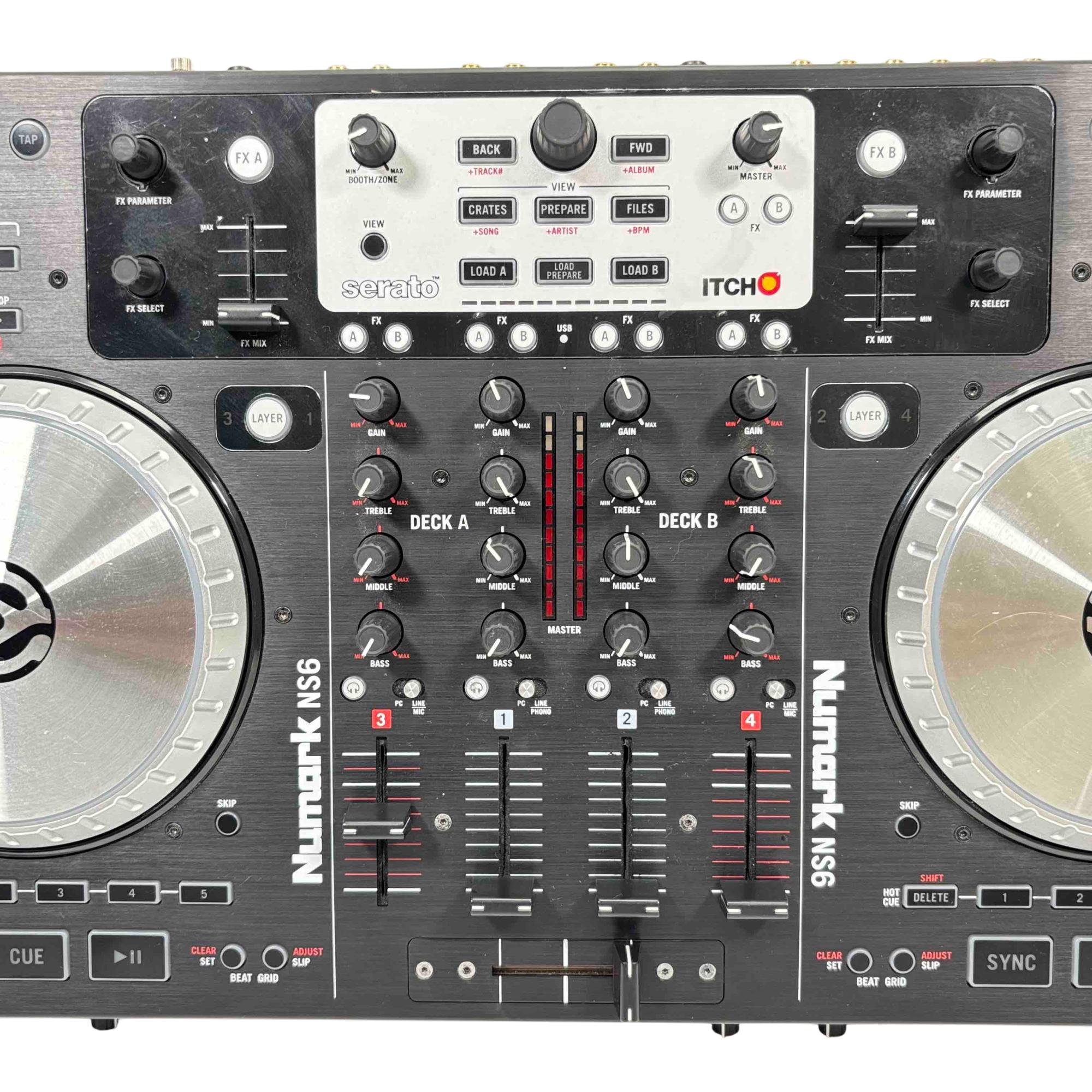 Numark NS6 4-Channel DJ Controller - Serato ITCH - No Software