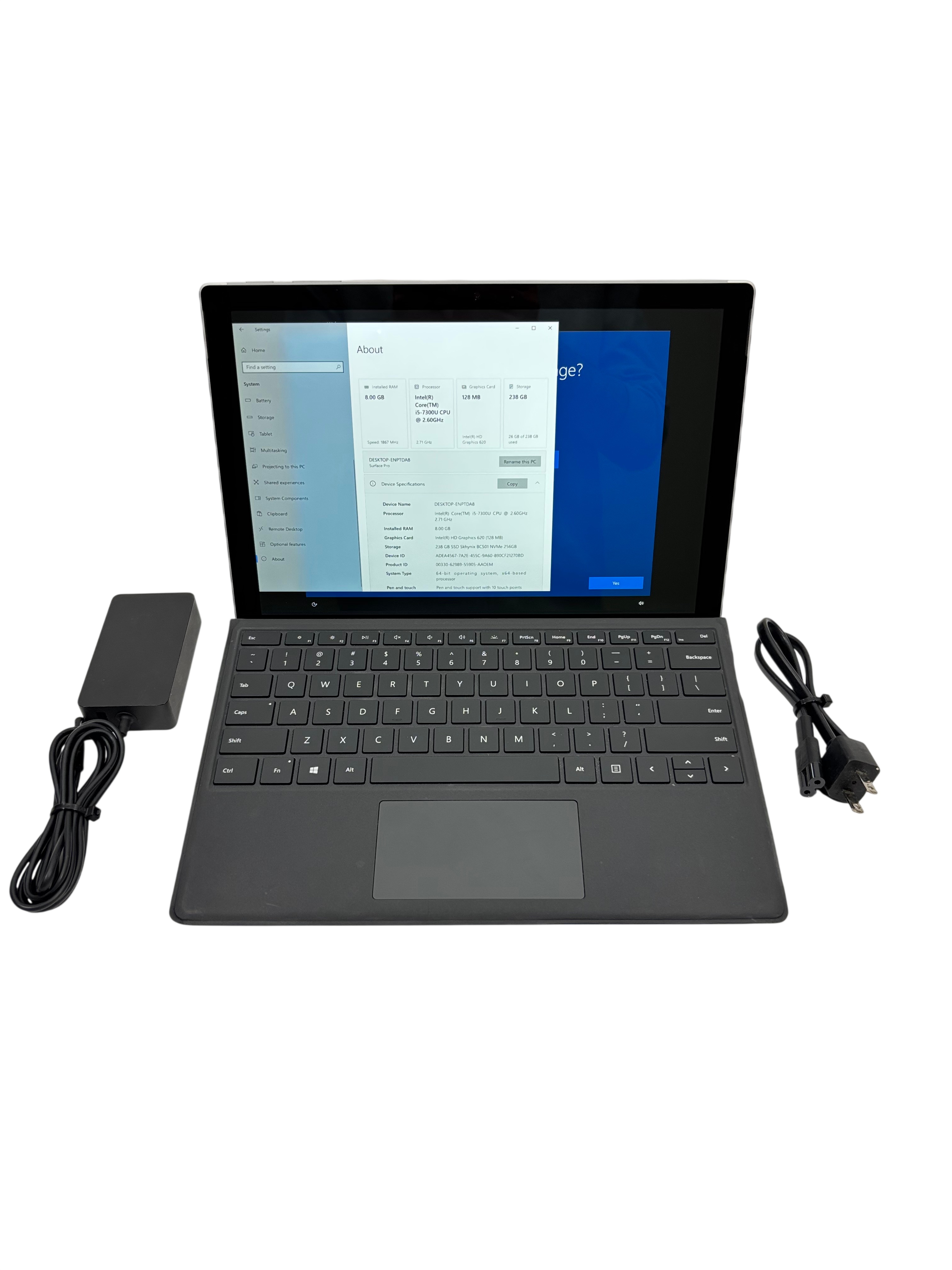 動作品♪】Microsoft Surface Pro 5 (2017)[Core i5 7300U 2.6GHz/RAM:8GB/