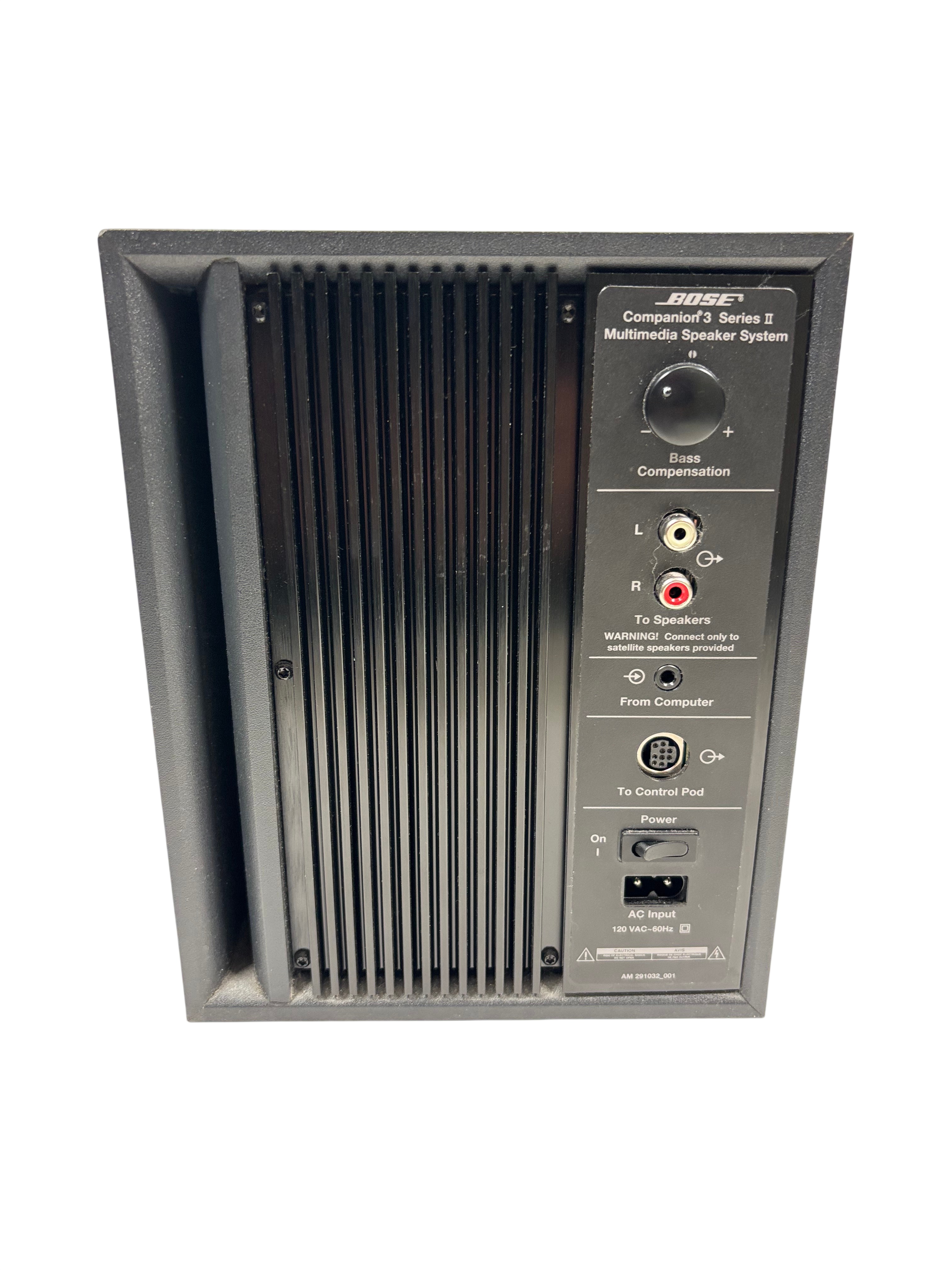 Bose Companion 3 Series II Multimedia Speaker System - Black