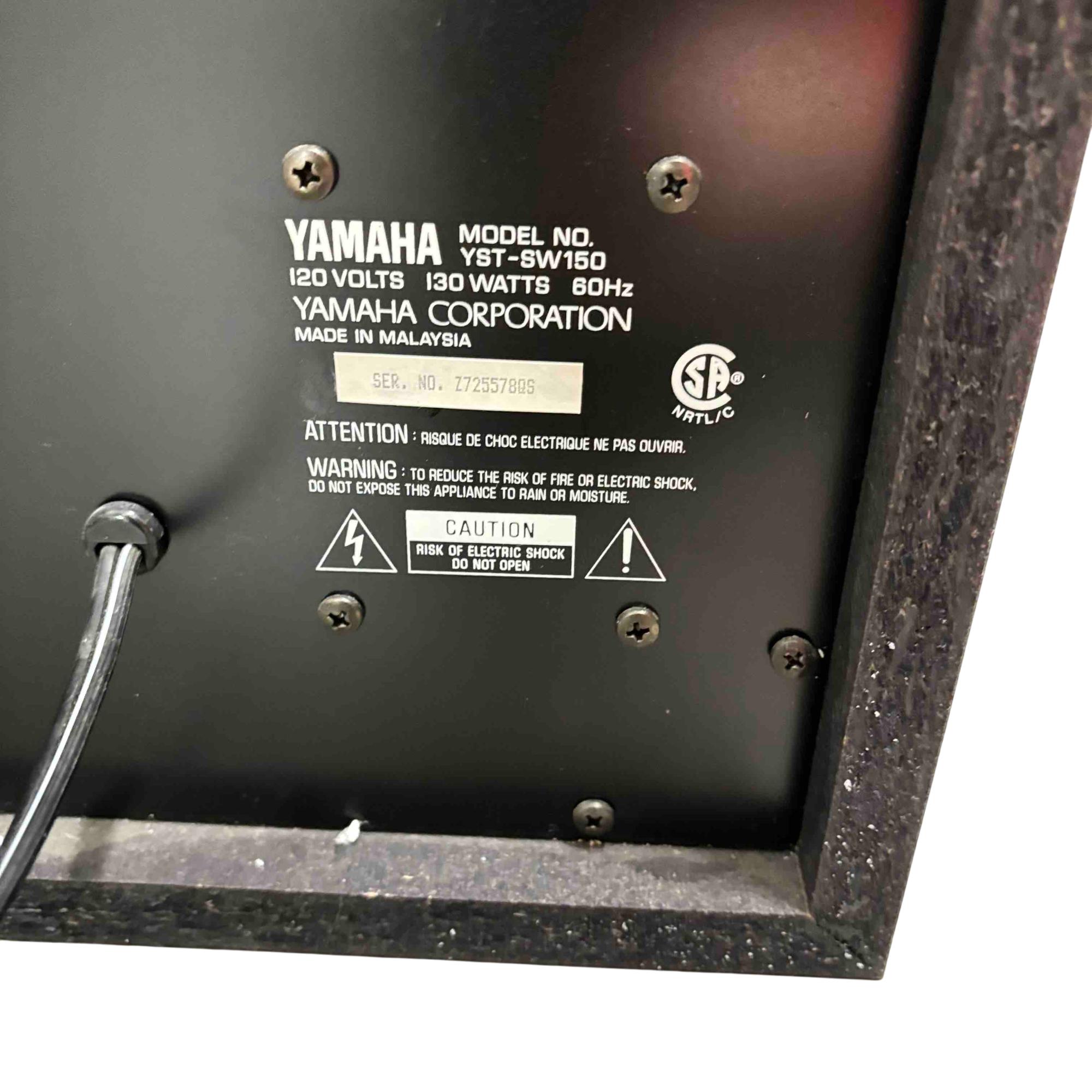 Yamaha YST-SW150 Active Servo Processing Subwoofer System