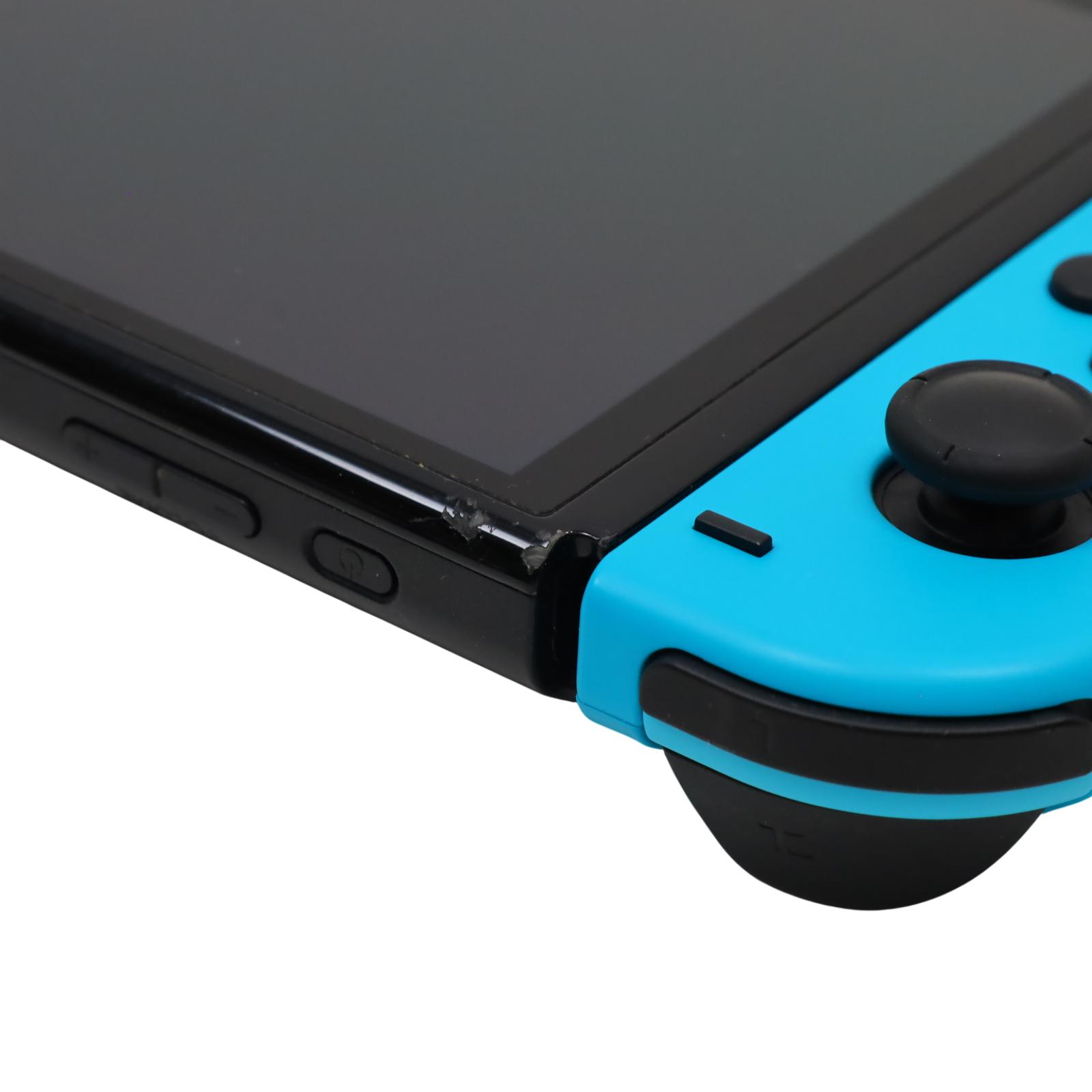 Nintendo Switch OLED HEG-001 64GB Video Game Console - Blue/Red (1817)